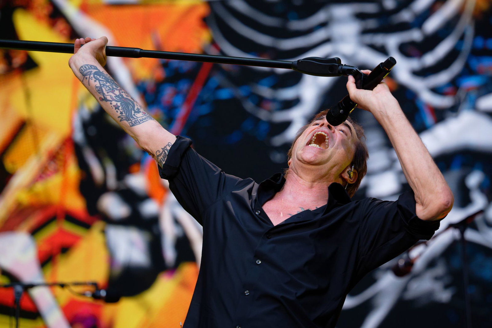 Mit den Toten Hosen spielt Campino einen Song aus dem aktuellen Album der Band. (Archivbild)