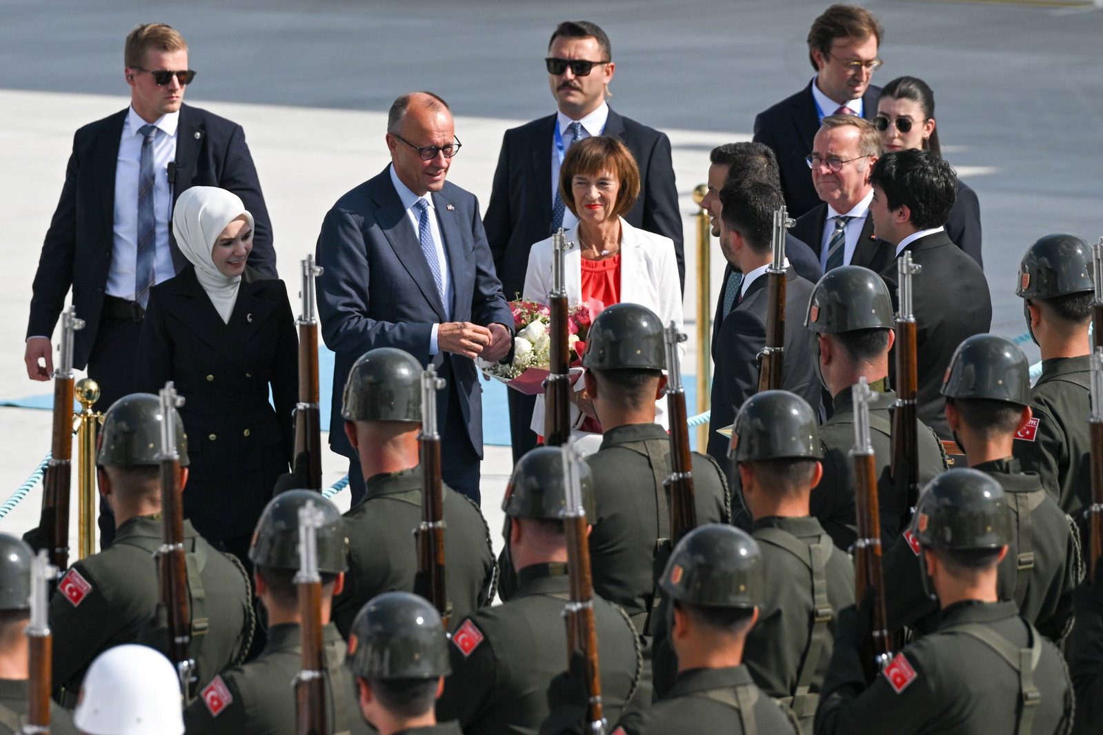 Charlotte Merz begleitet ihren Mann Friedrich zum zweiten Mal bei einer Kanzler-Reise nach Ankara.