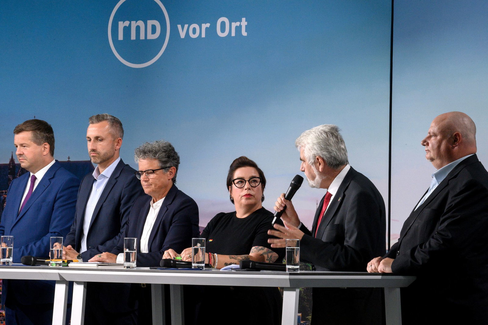 Die Spitzenkandidaten trafen sich auf Einladung des Redaktionsnetzwerks Deutschland (RND). 