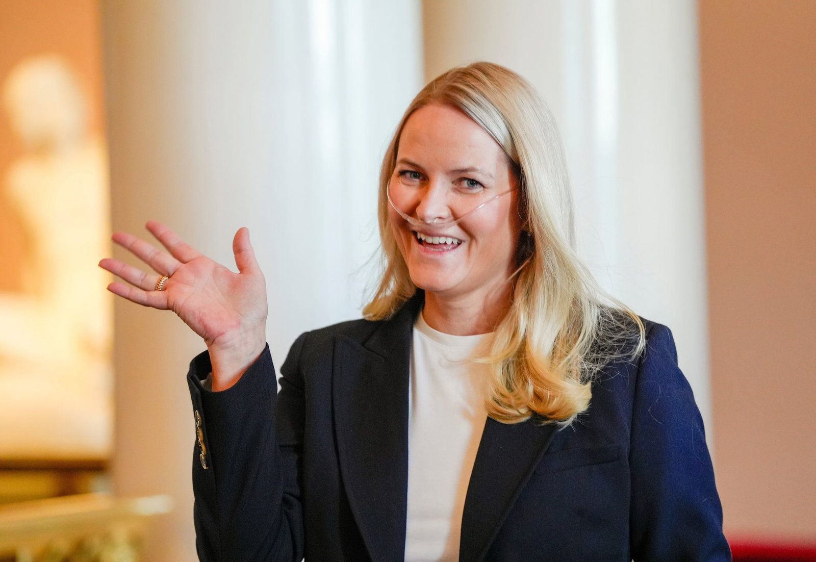 Hier ist Mette-Marit noch vor ihrer Lungen-OP zu sehen. (Archivbild)
