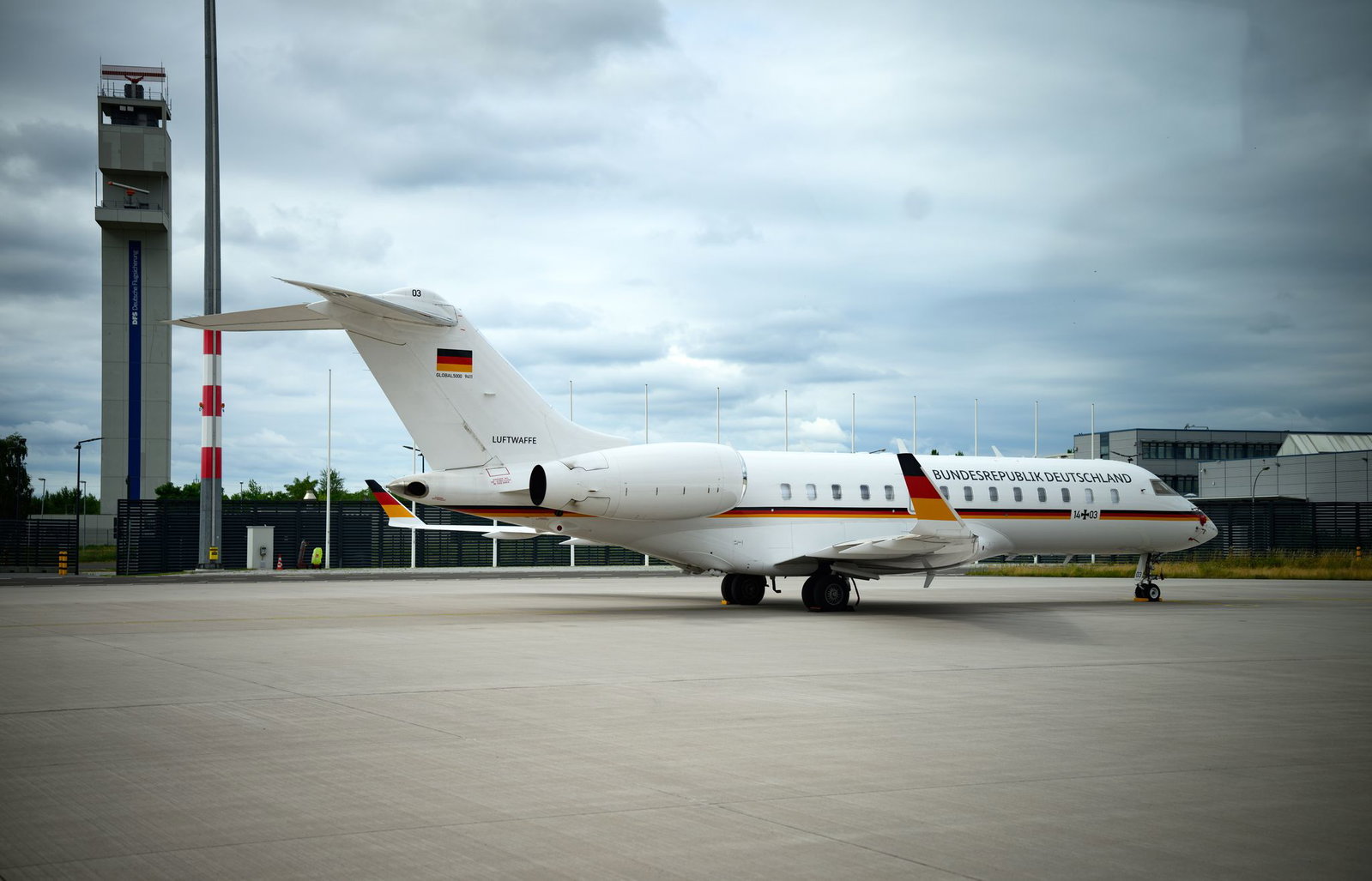 Die Bombardier Global 5000 der Flugbereitschaft