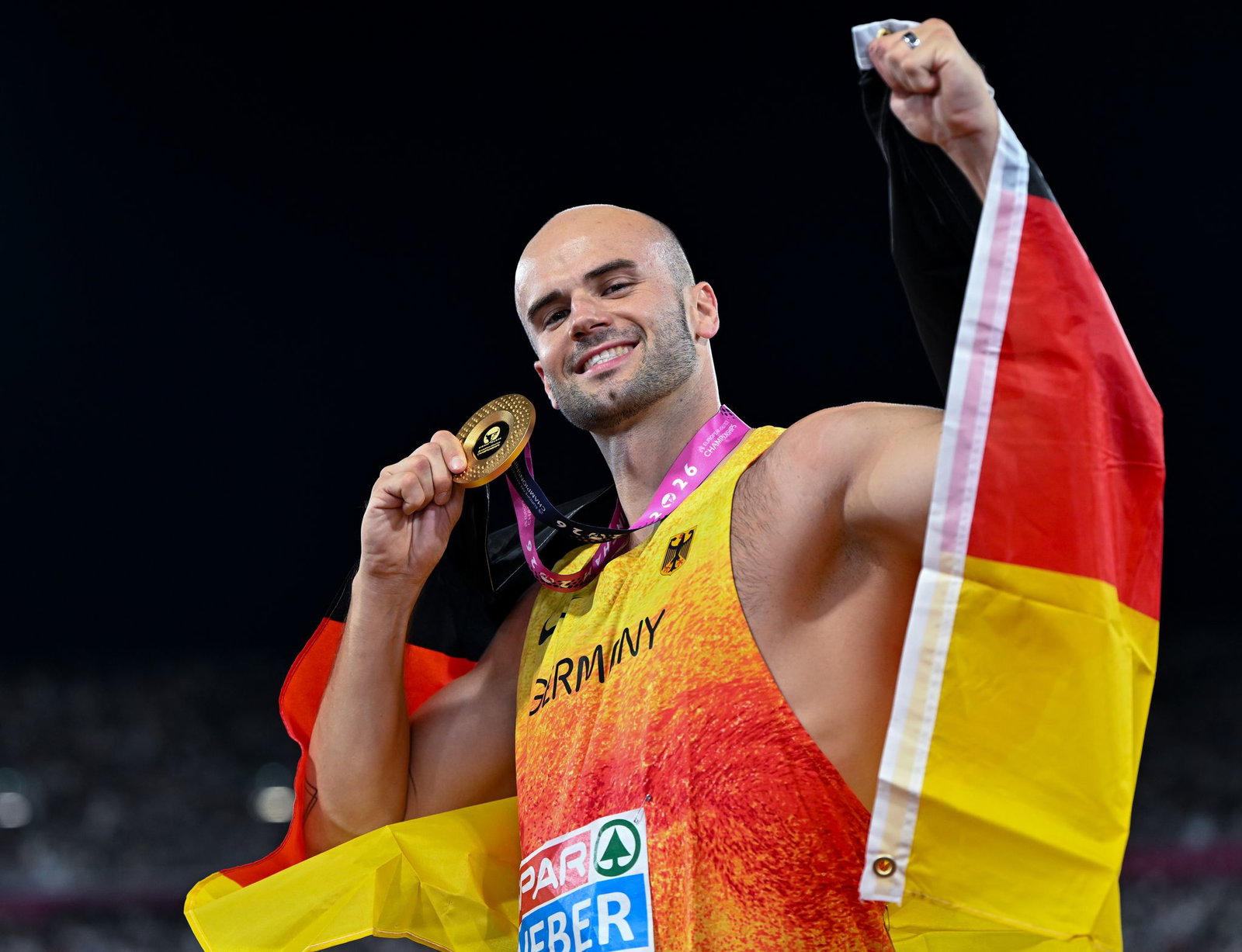 Europameister im letzten Versuch: Julian Weber.