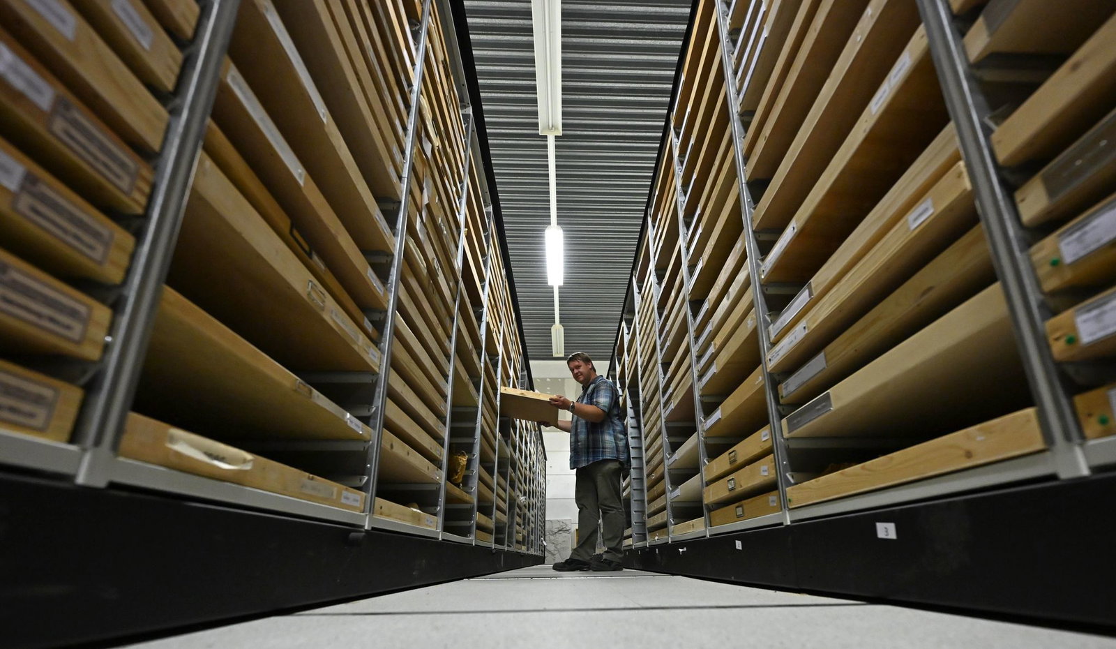 Kistenweise stapeln sich die Stücke in der Sammlung. 