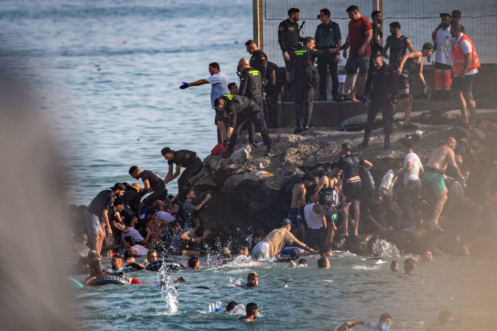 In der spanischen Exklave Ceuta kamen zuletzt Zehntausende Migranten an.