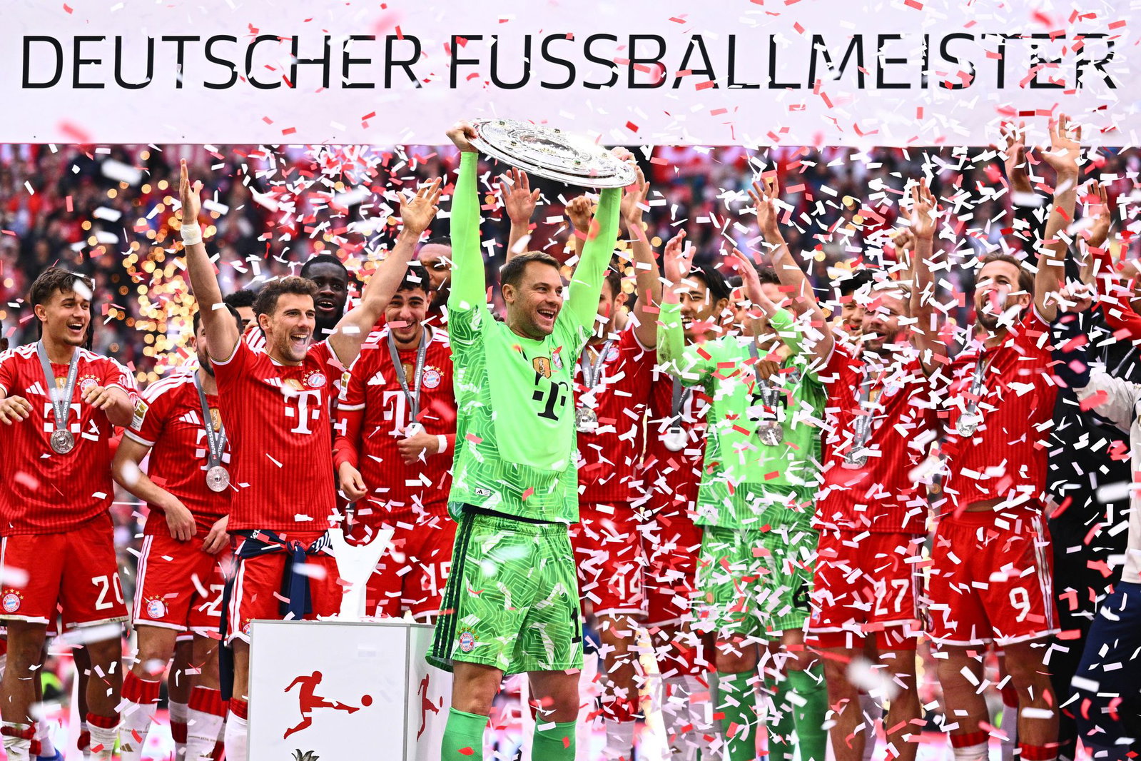 Die Bayern mit der Meisterschale: Gibt es wieder das gewohnte Bild? (Archivbild)