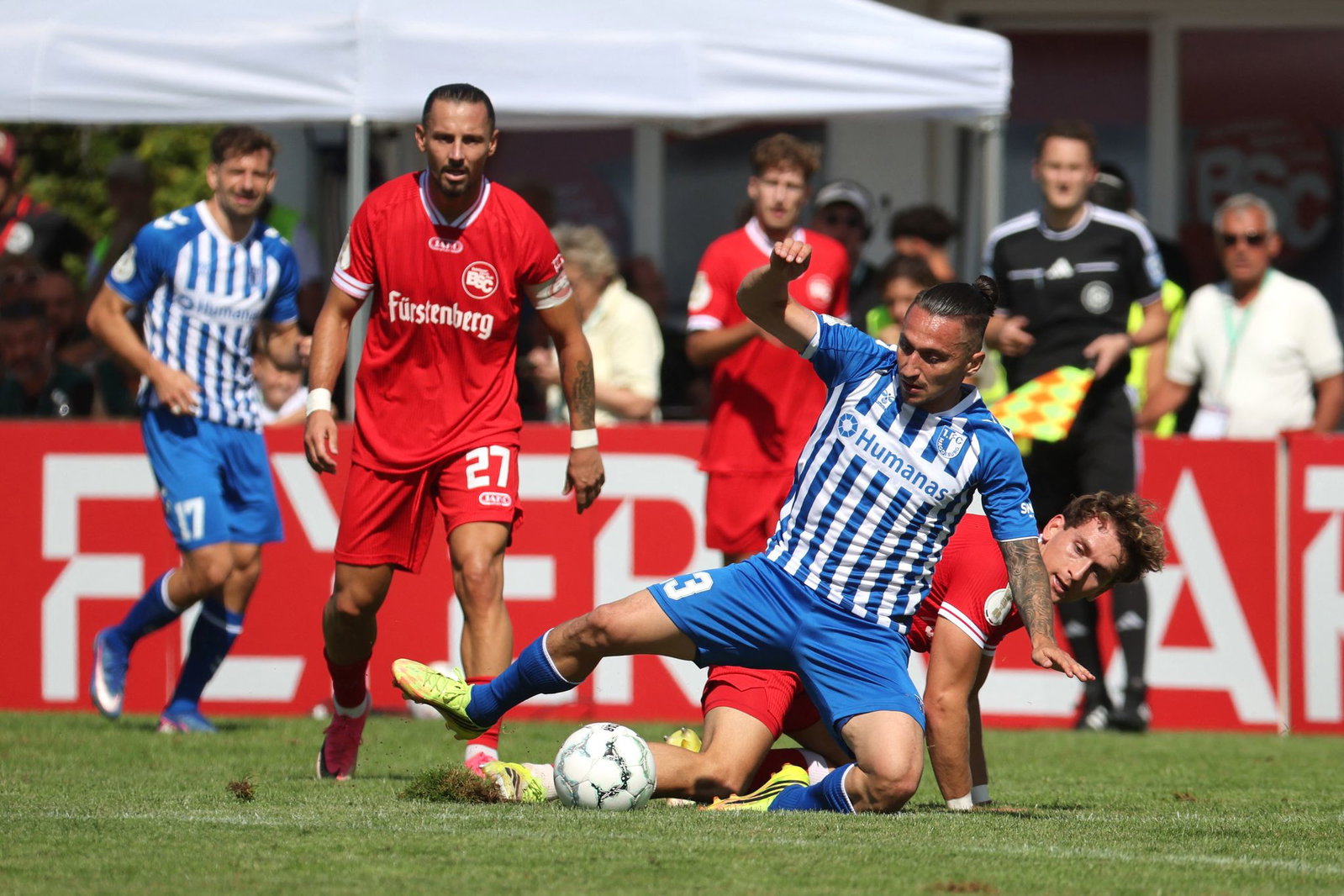 Eine Runde weiter: FCM-Spielmacher Baris Atik und Co. setzten sich in Bahlingen durch.