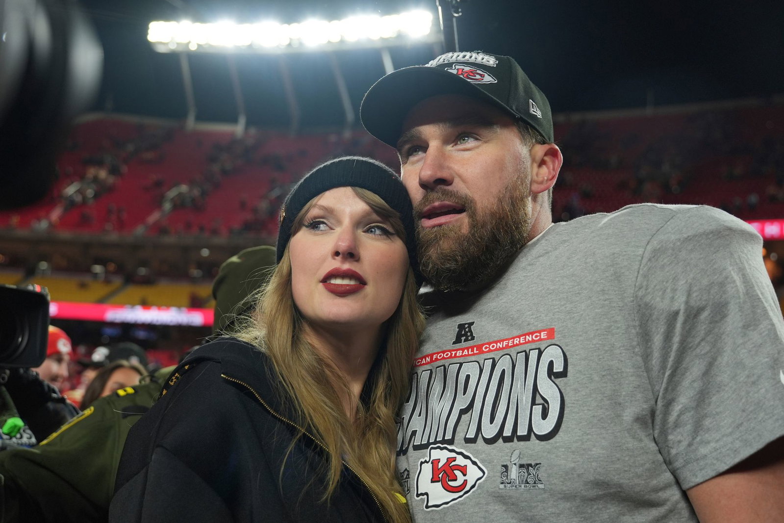 Football-Profi Travis Kelce (36) hat über seine Hochzeit mit Popstar Taylor Swift (36) gesprochen. (Archivbild)