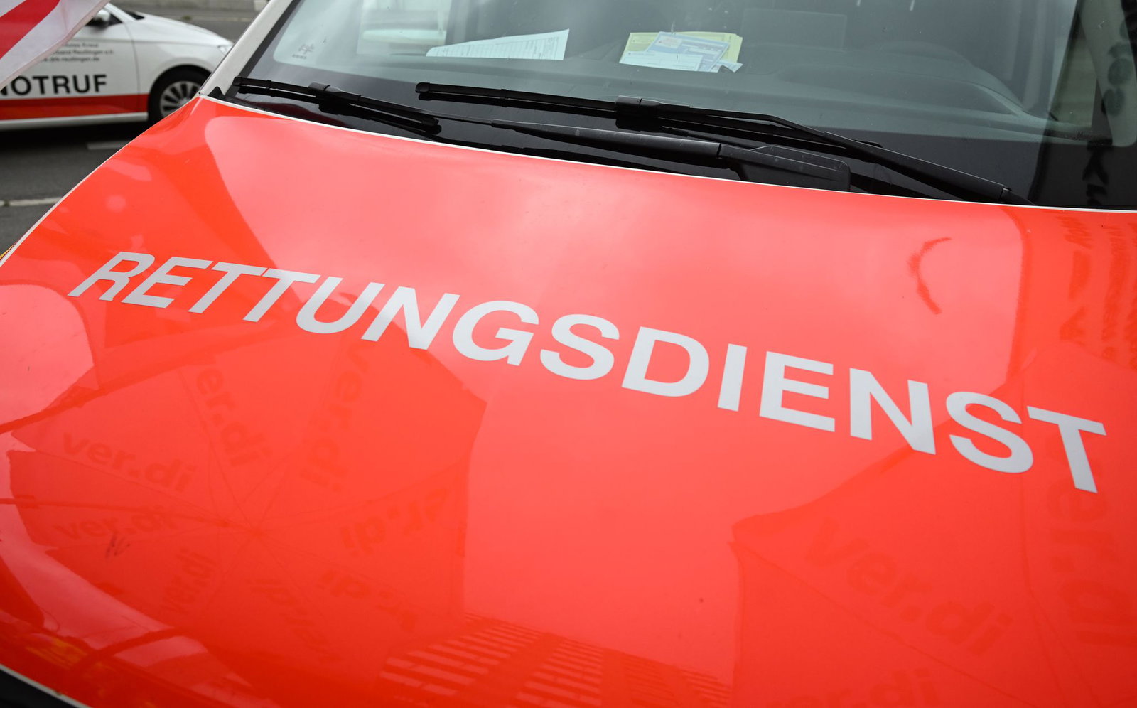 Der Rettungsdienst versorgt einen Mountainbiker nach einem schweren Sturz auf einem Trail. (Symbolbild)