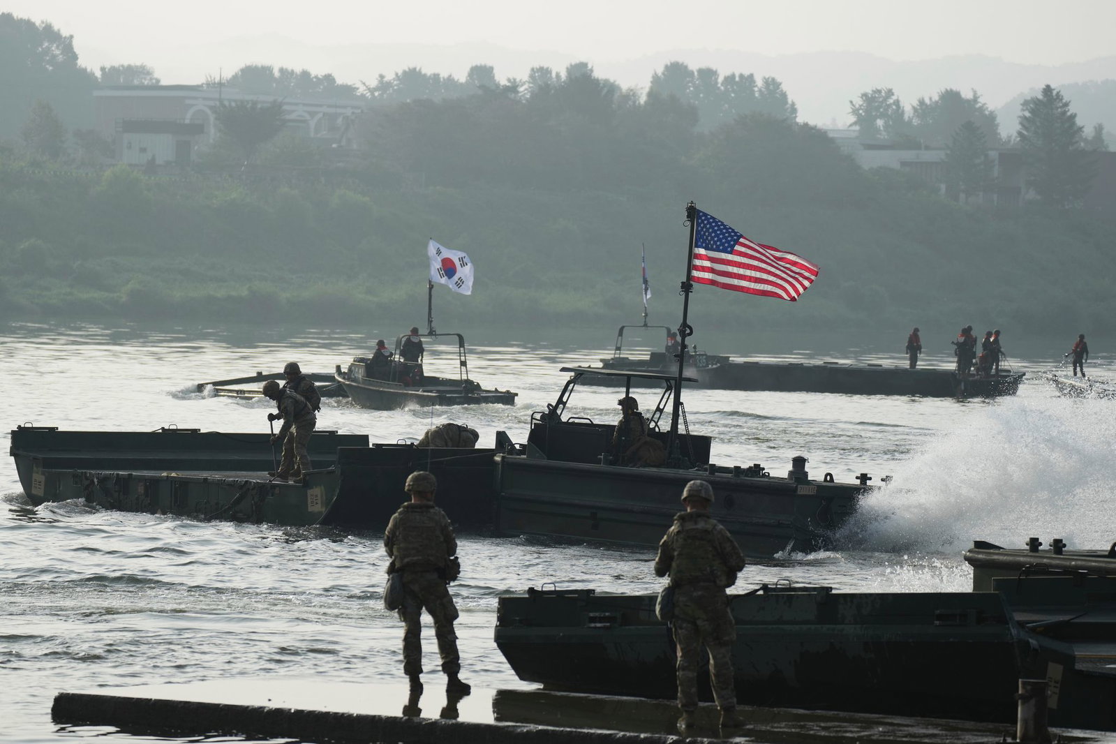 Jedes Jahr führen Streitkräfte Südkoreas und der USA gemeinsame Militärübungen durch. (Archivbild)