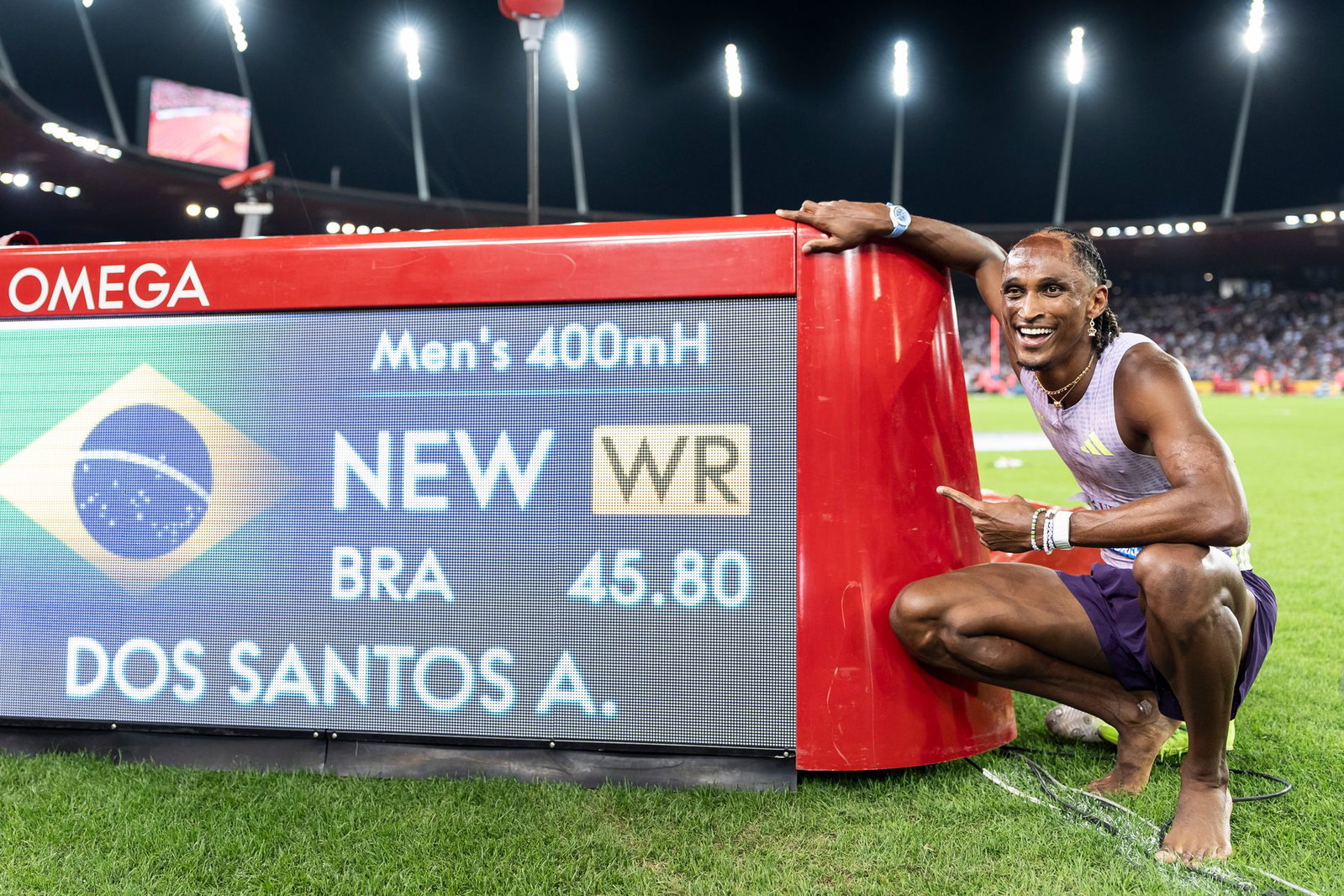 Alison dos Santos lief einen Fabellauf in Zürich.