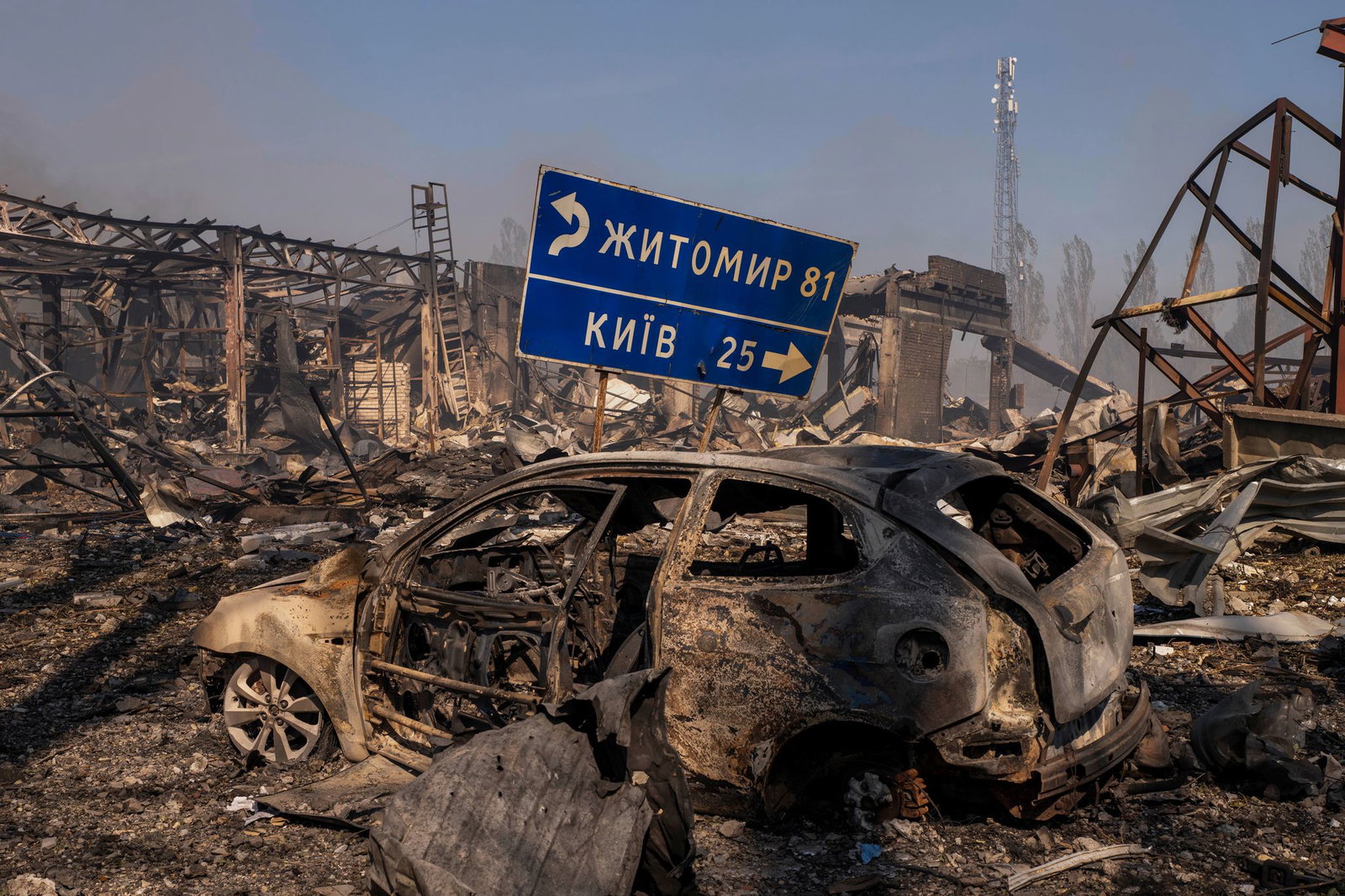 Das Munitionslager hätte nach Angaben ukrainischer Behörden nicht in einem Wohngebiet angelegt werden dürfen. 
