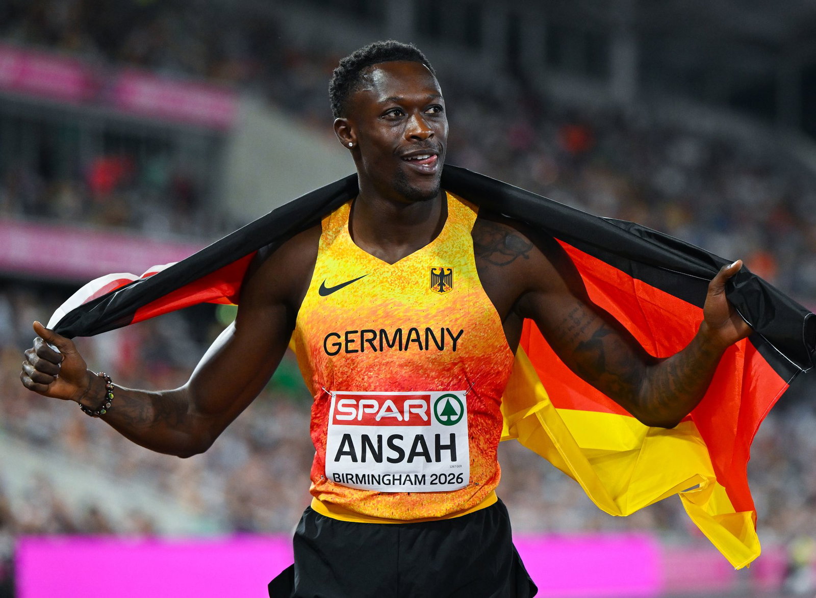 Owen Ansah gewann EM-Gold über 200 Meter. (Archivbild)