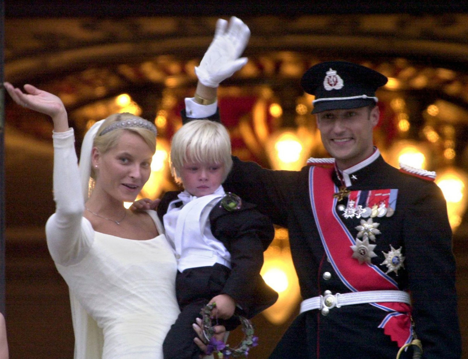 Mette-Marit brachte ihren kleinen Sohn Marius mit in die Ehe. (Archivbild)