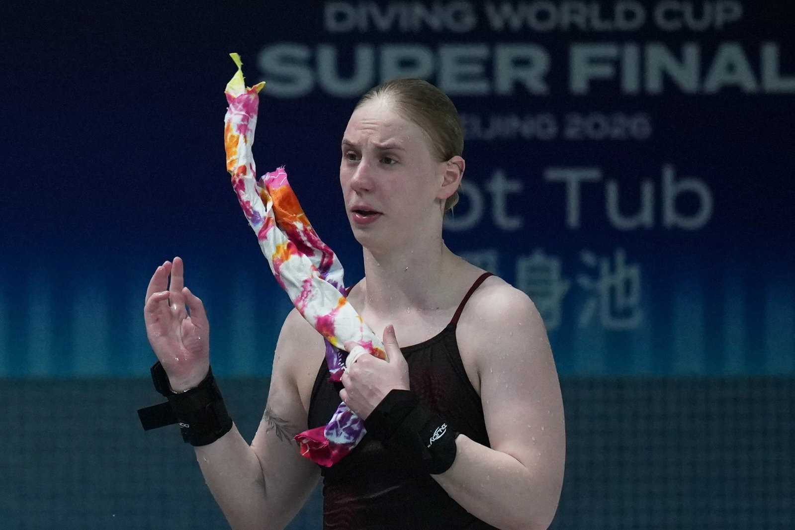 Pauline Pfeif gewann im Synchronspringen vom Turm mit Elena Wassen EM-Silber. (Archivbild)