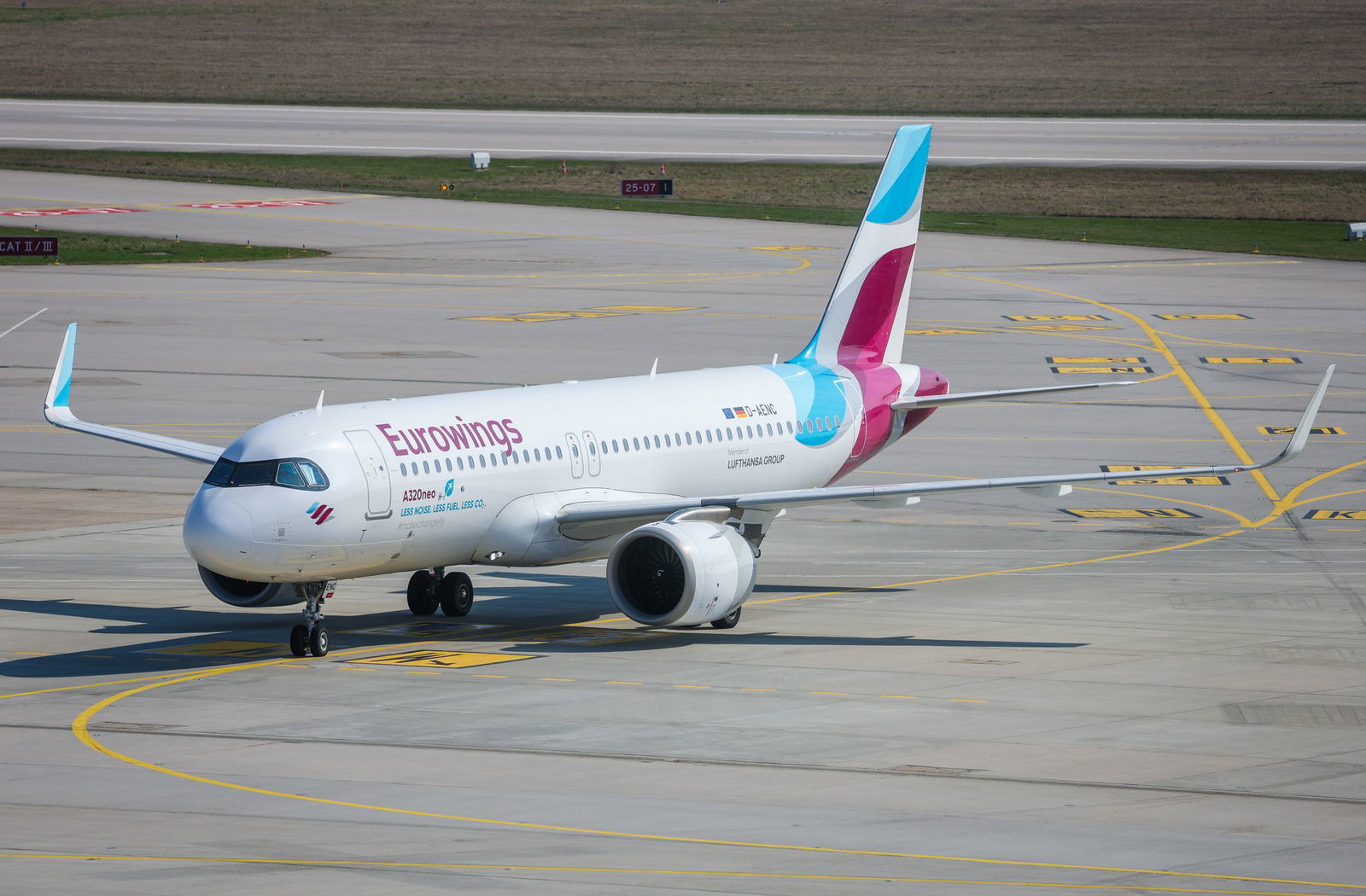 Der Aribus A320 war in der Luft als, der Blitz einschlug. (Symbolbild)
