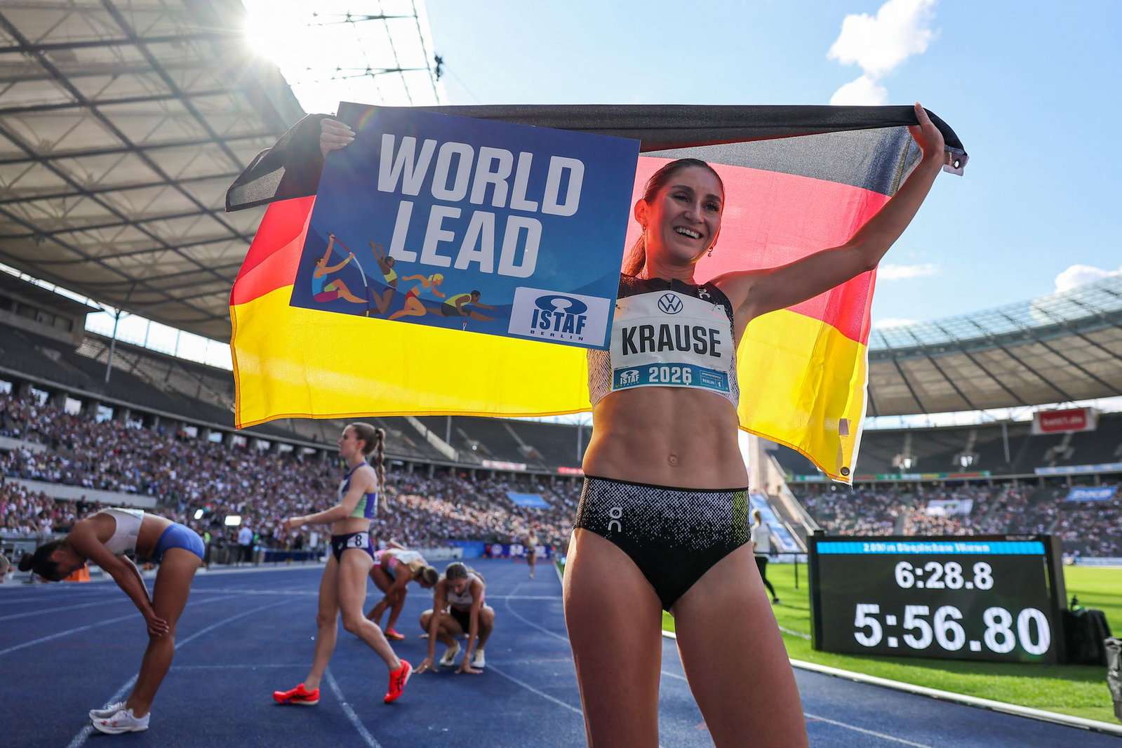 Gesa Krause lief über 2.000 Meter Hindernis eine Weltjahresbestleistung.
