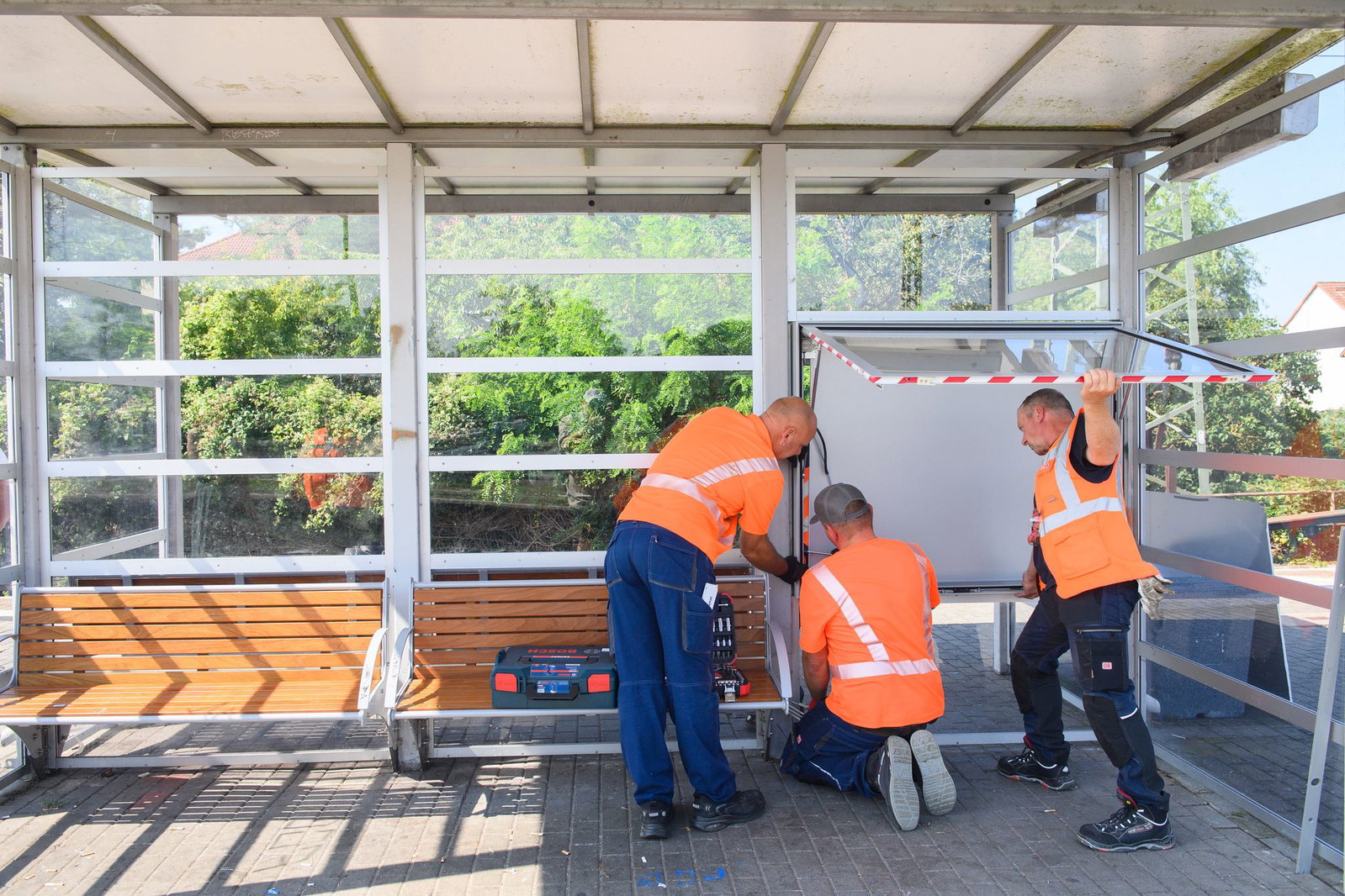 In anderen Bundesländern, wie hier in Magdeburg, wurden die mobilen Handwerkerteams bereits erfolgreich getestet.