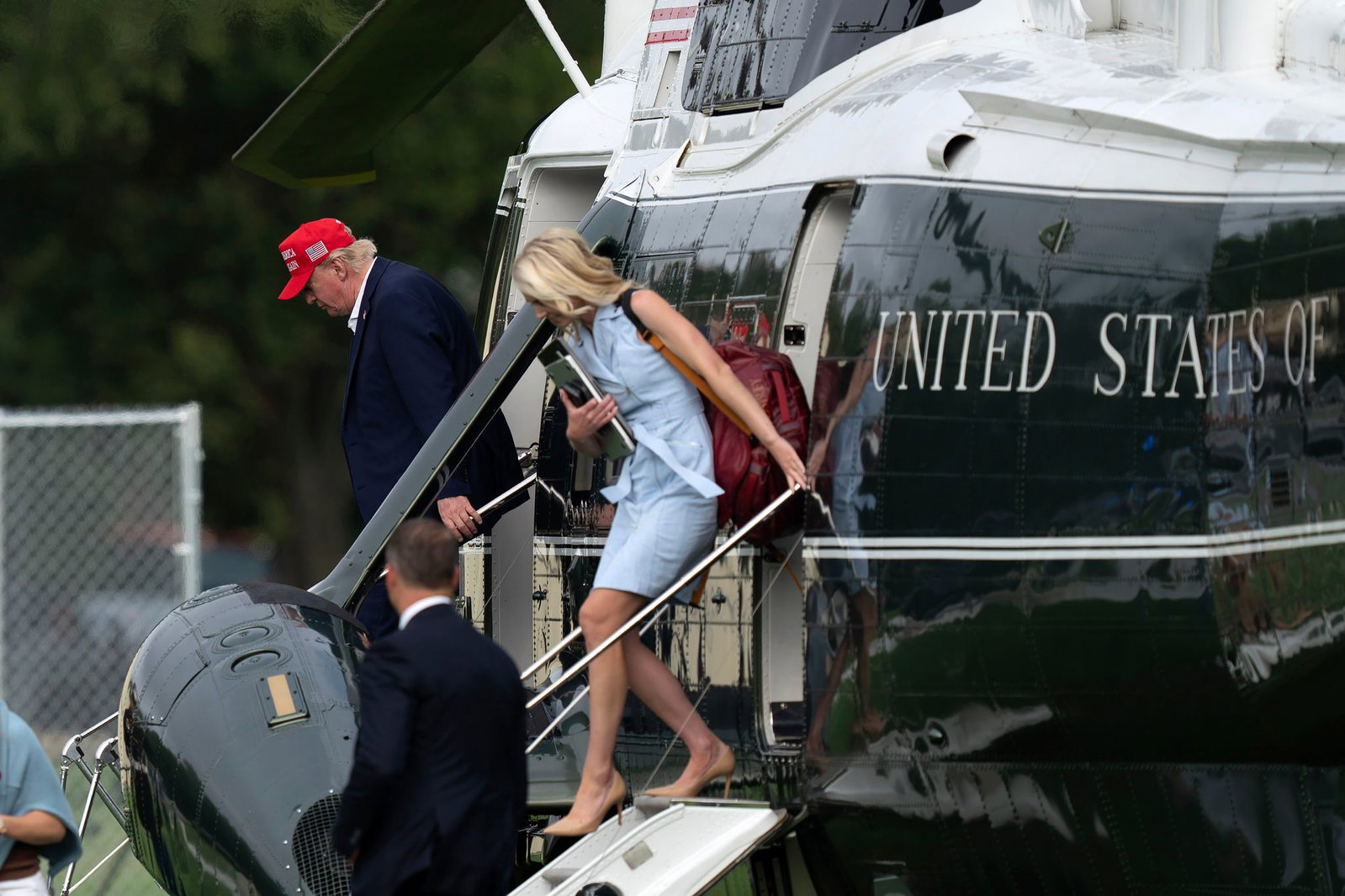 Natalie Harp ist oft an Trumps Seite zu sehen (Archivbild).
