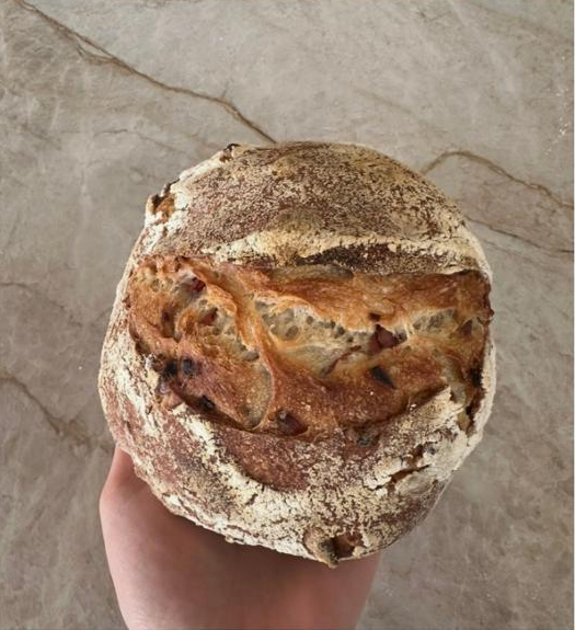 papa kocht brot