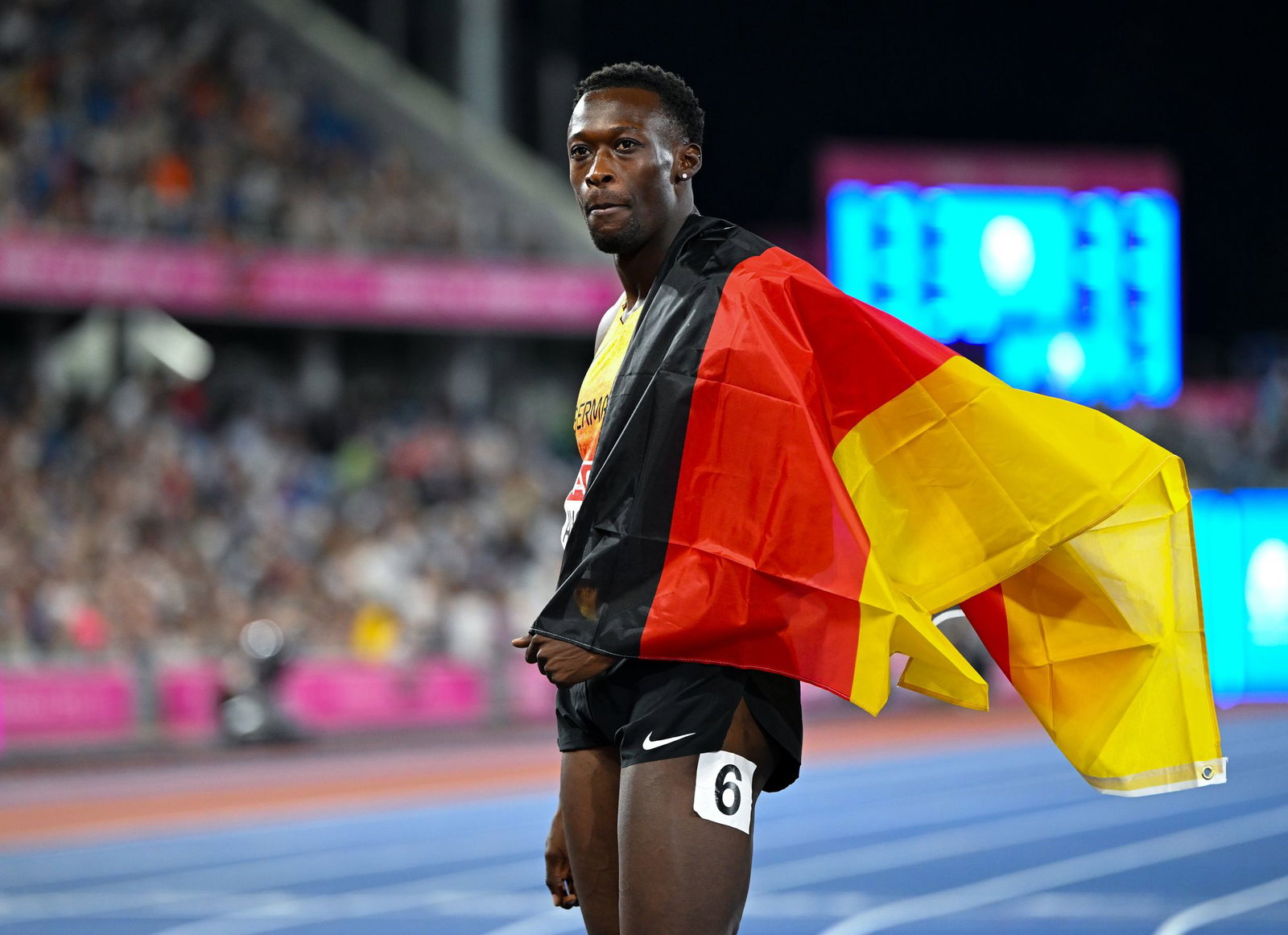 Owen Ansah gewann EM-Gold über 200 Meter.