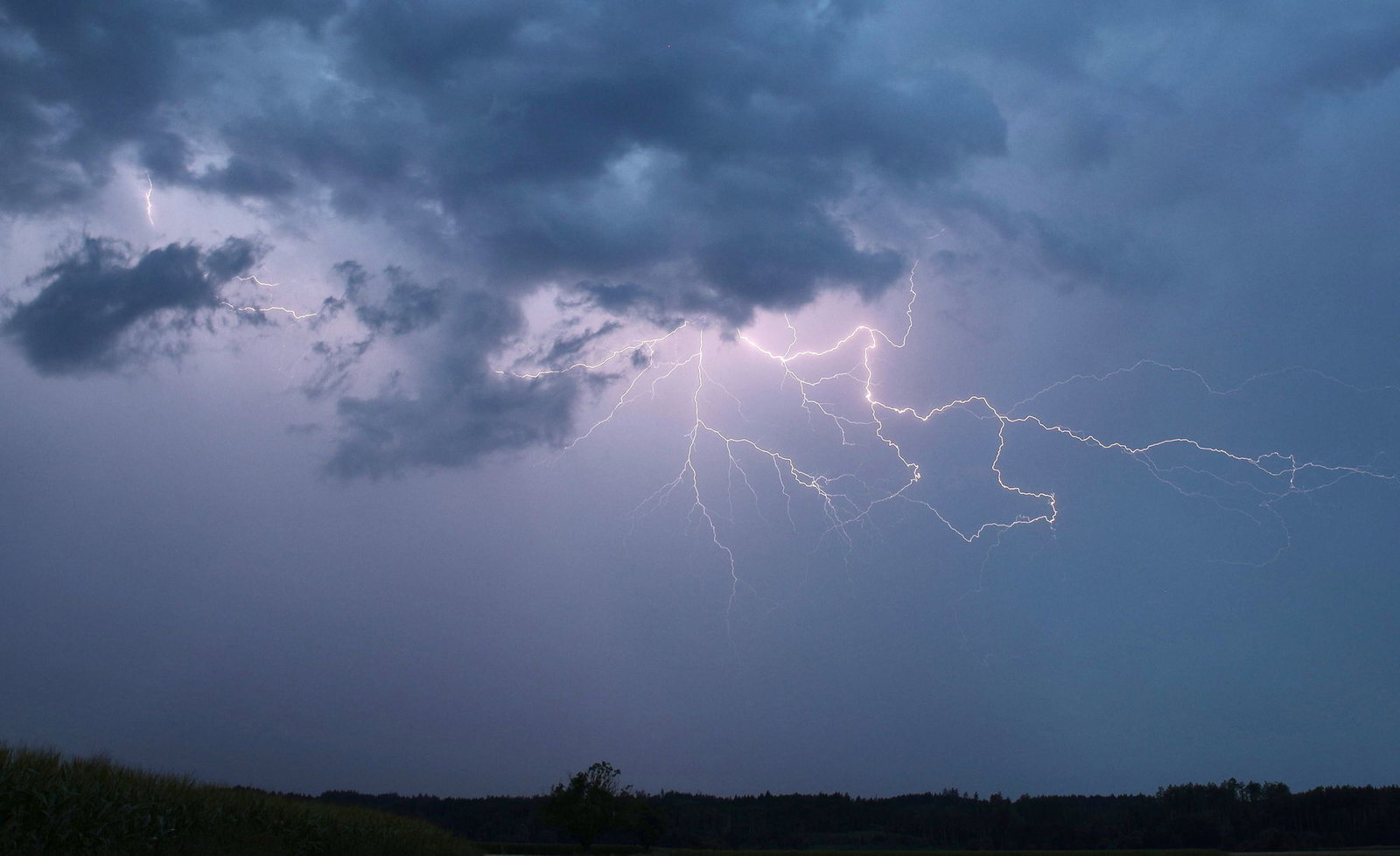 Das Gewitter am Nachmittag brachte viel Regen mit sich. (Symbolbild)