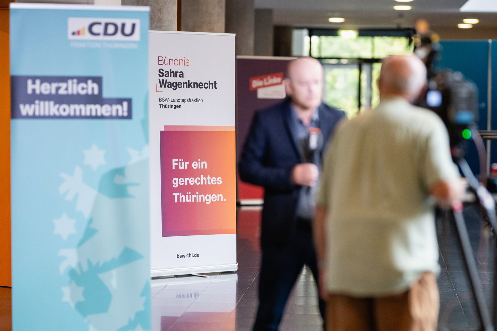 In der BSW-Fraktion steht es 13 zu 2 für die Fortsetzung des Regierungsbündnisses in Thüringen. 