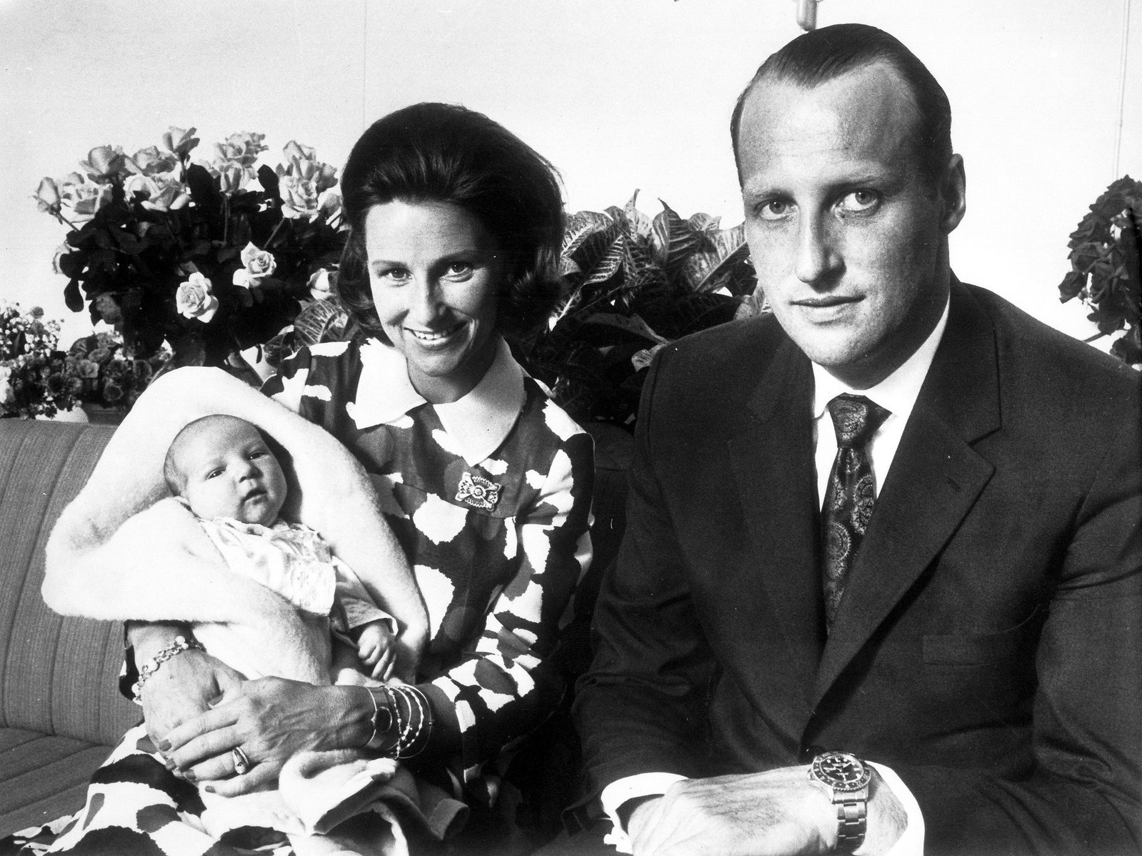 1973 kam der Sohn des Paars zur Welt, der jetzige König Haakon VIII. (Archivbild)