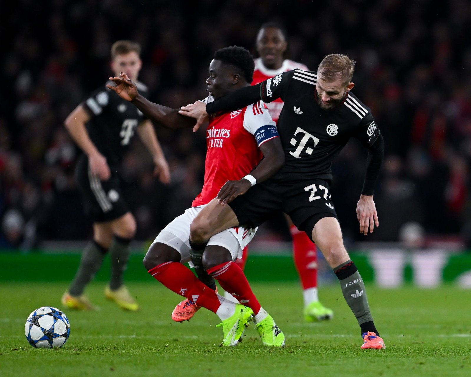 Der FC Bayern trifft in der Champions League wieder auf Arsenal. (Archivbild)