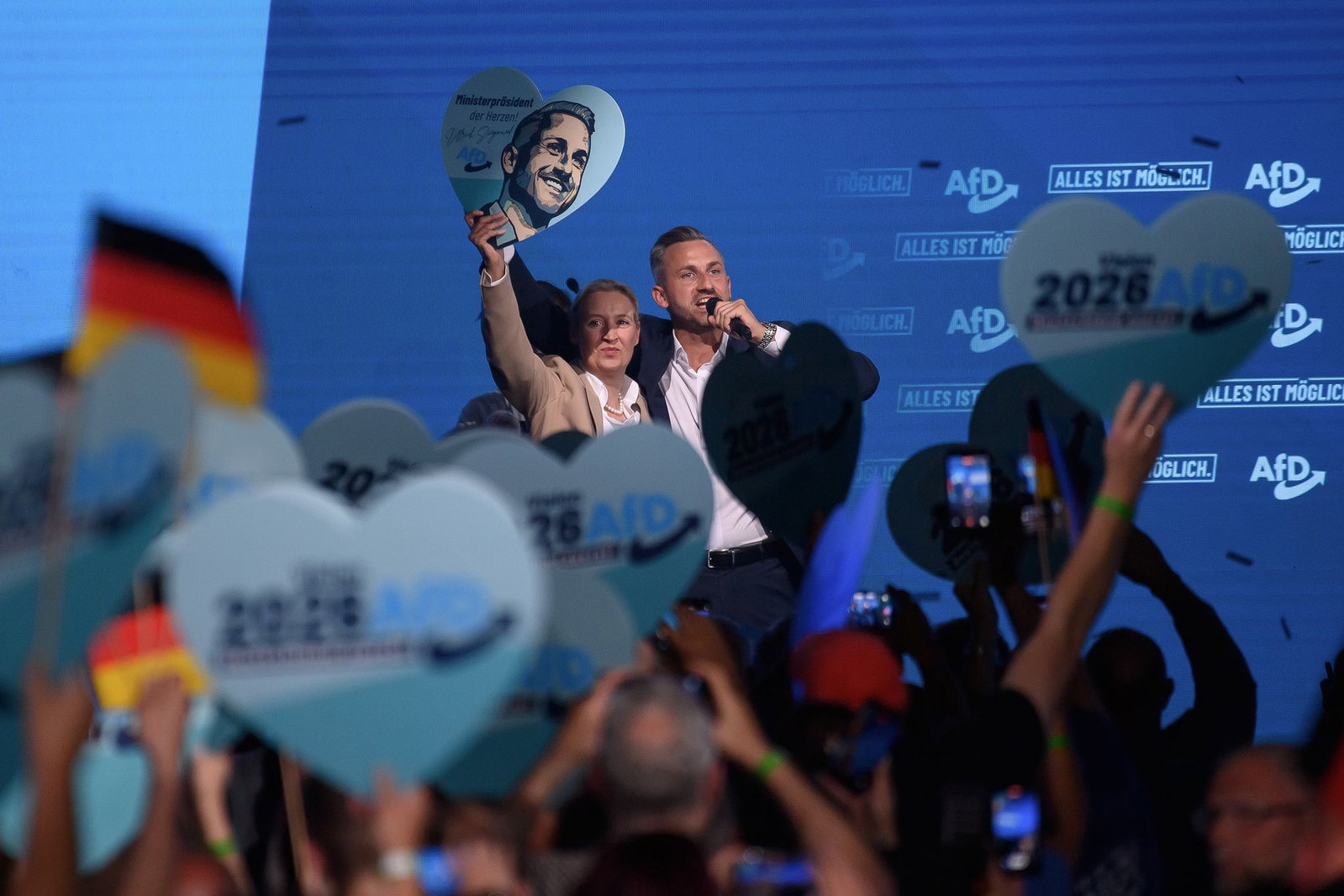 AfD-Chefin Alice Weidel erhebt schon vor der Wahl den Vorwurf, dass eine AfD-Regierung gezielt blockiert werden könnte und spricht von «erwartbarer Regierungssabotage». 