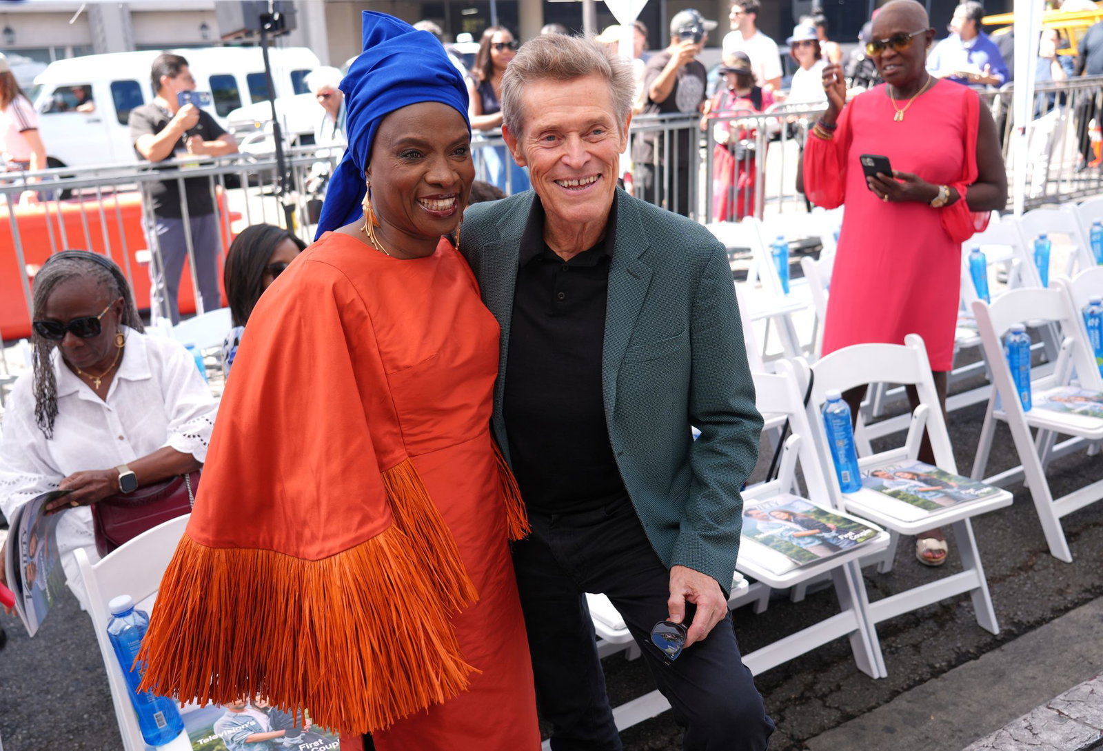 Angelique Kidjo und Willem Dafoe sind seit langem miteinander befreundet. 
