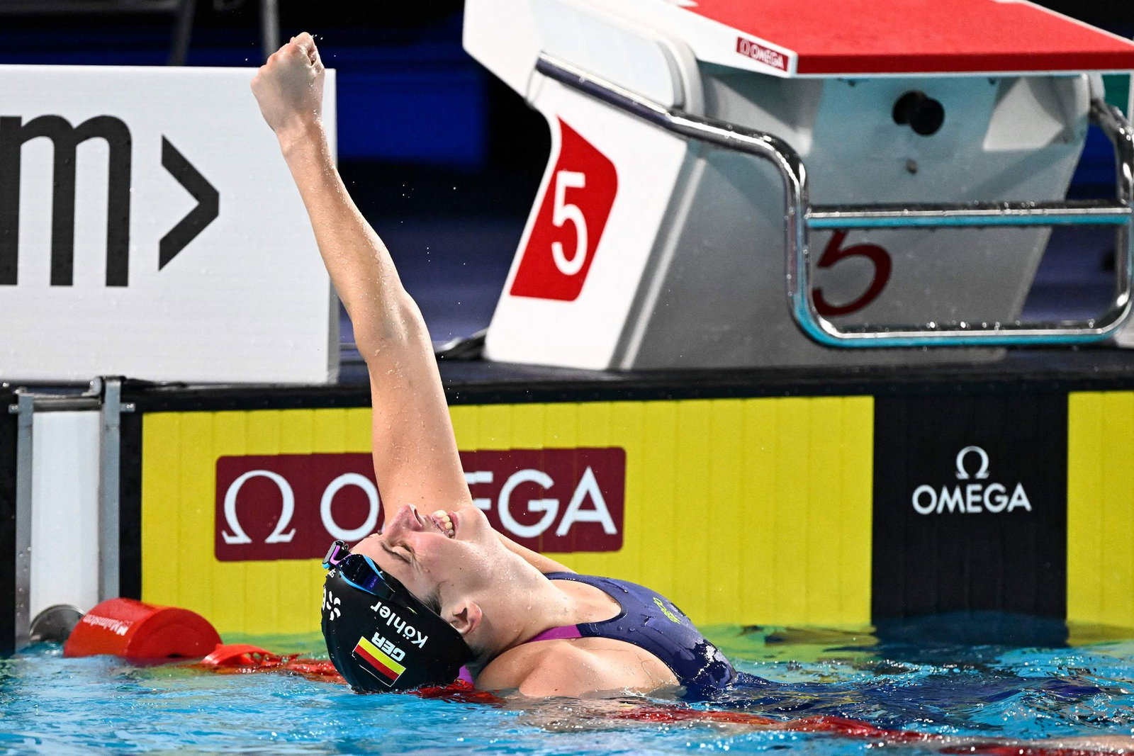 Angelina Köhler gewann Silber über 100 Meter Schmetterling.