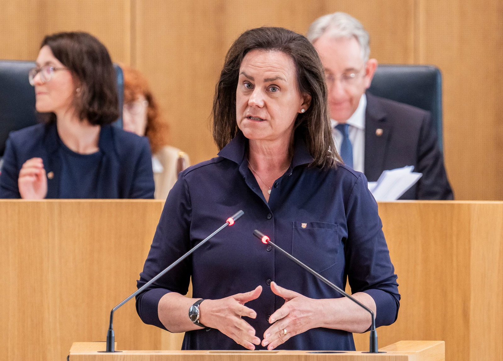 Die Bildungsministerin war als Jugendliche Leistungssportlerin und findet Leistung gut. 