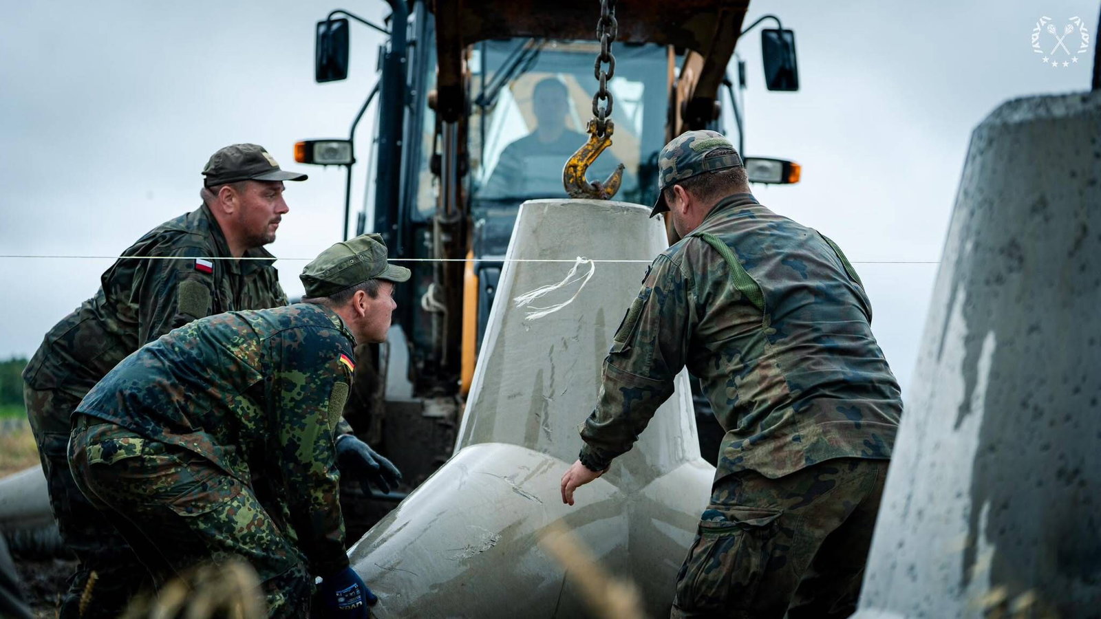 Die Bundeswehr hilft bei der Befestigung von Polens Ostgrenze. (Archivfoto)