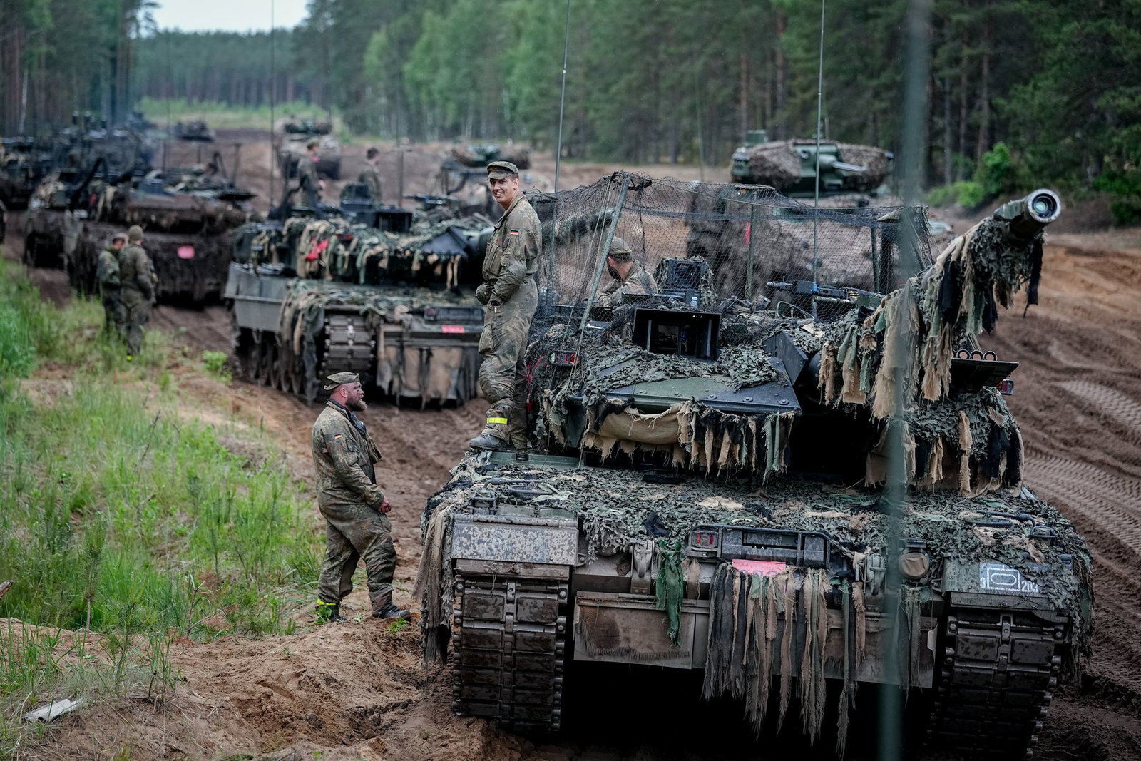Panzerbrigade 45 bei einer Übung in Litauen