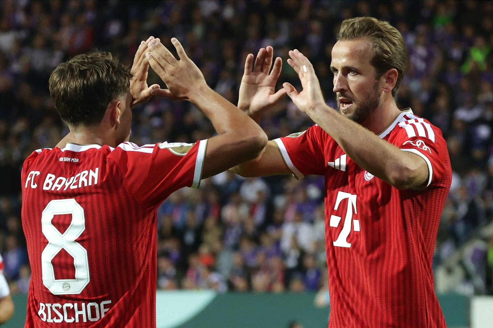 Harry Kane brachte die Bayern in Osnabrück zurück ins Spiel.