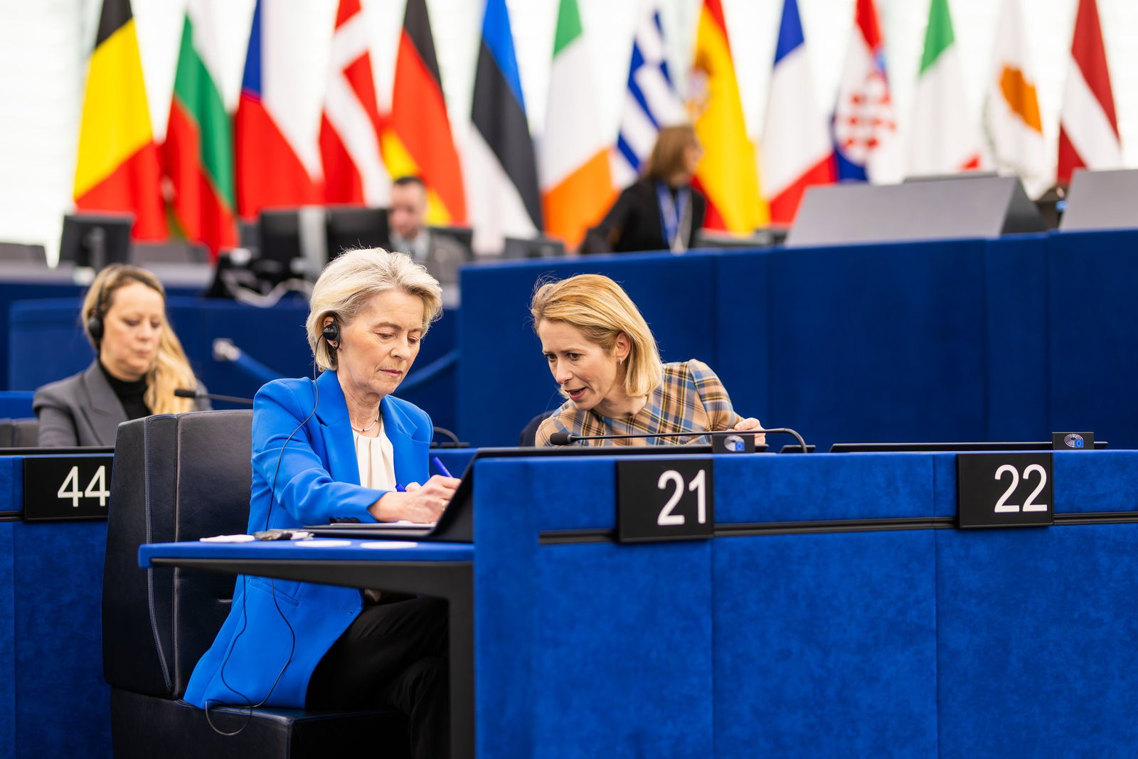 EU-Chefdiplomatin Kaja Kallas sieht bislang keine breite Unterstützung für den Vorstoß von Ursula von der Leyen. (Archivbild)