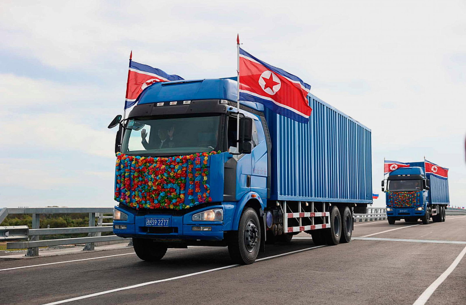Die neue Straßenverbindung im Fernen Osten zwischen Nordkorea und Russland ist für den Güterverkehr zwischen den beiden Staaten wichtig.