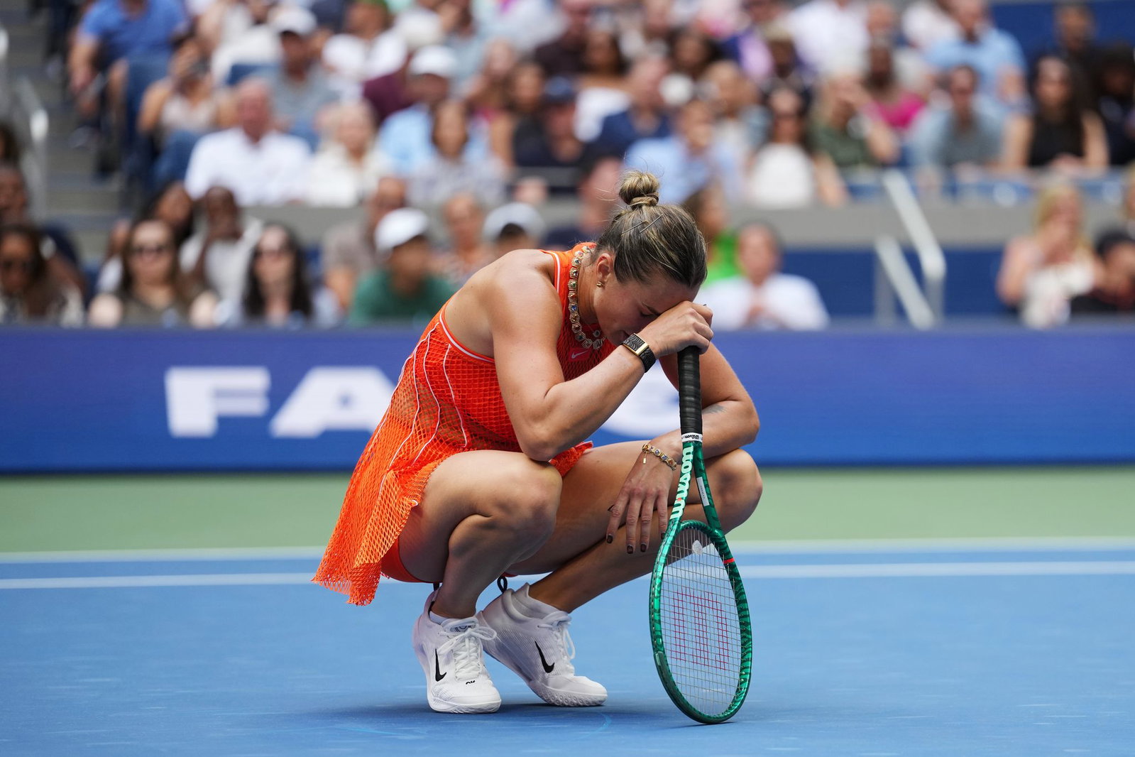 Aryna Sabalenka ist frustriert.