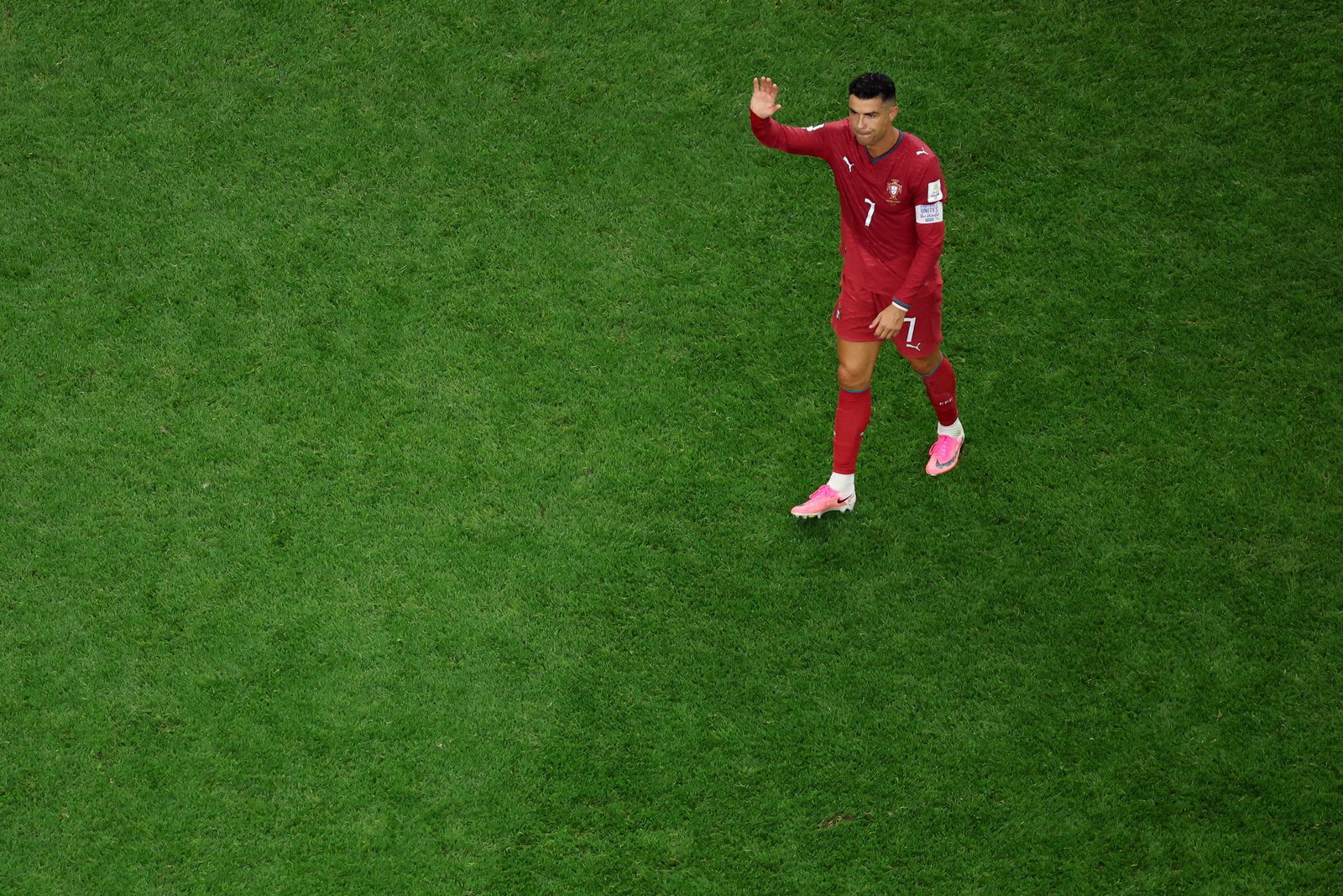 Cristiano Ronaldo nach Portugals WM-Aus gegen Spanien.