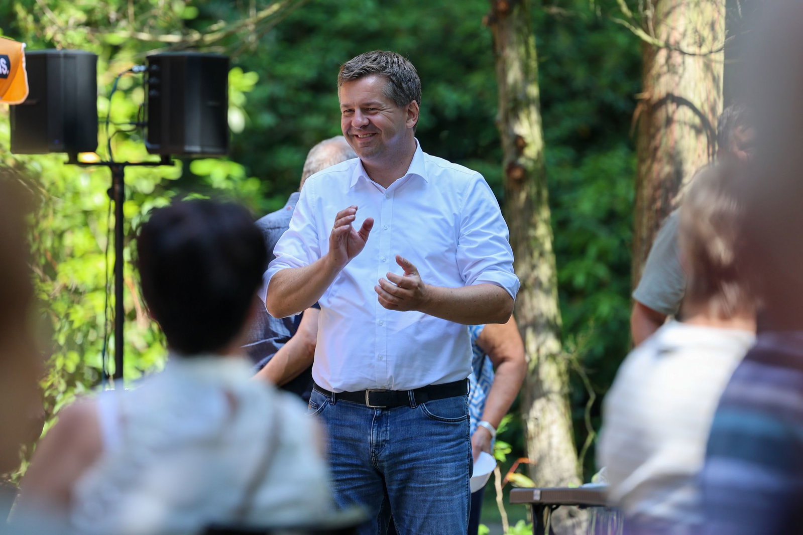 Sven Schulzes Botschaft lautet: Ich bin einer von hier und kümmere mich. 