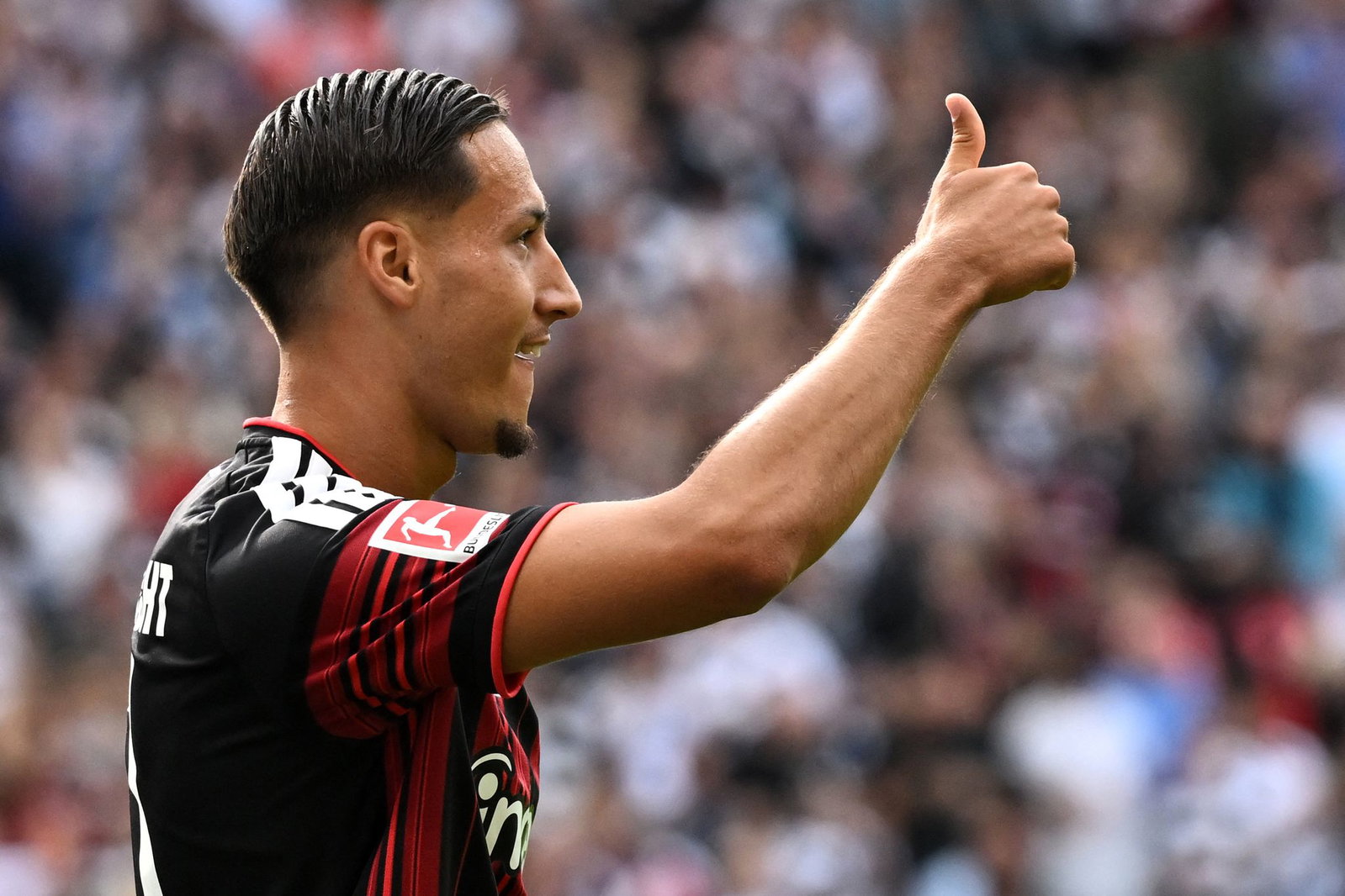 Younes Ebnoutalib hat für Frankfurt in dieser Saison vier Bundesliga-Tore erzielt. (Archivbild) 