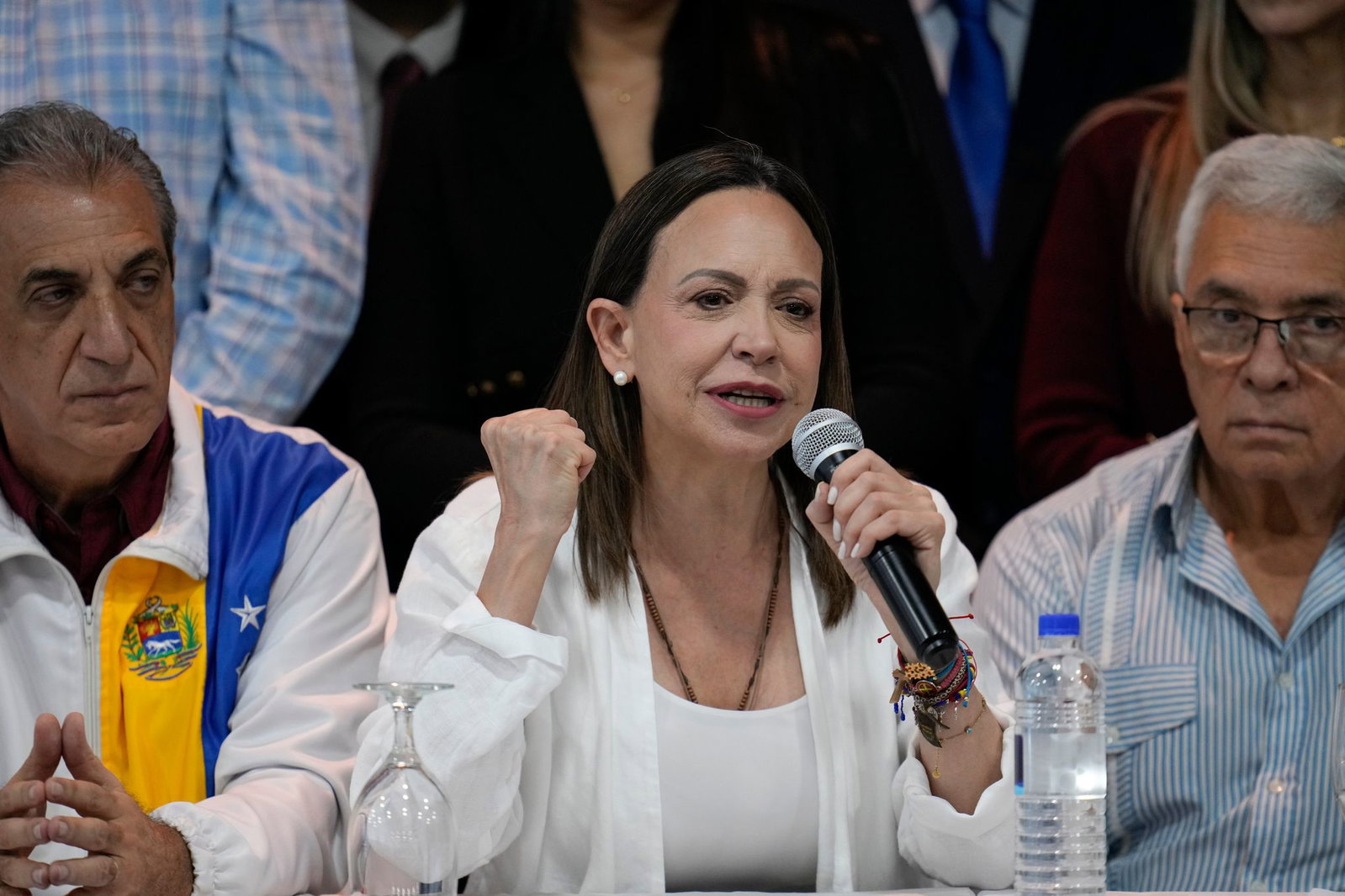 Venezuelas Oppositionsführerin Maria Corina Machado will möglichst bald in ihr Heimatland zurückkehren. (Archivbild)