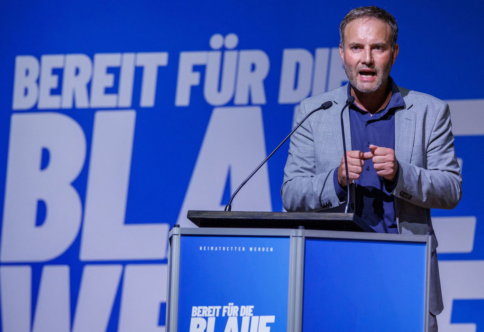 Co-Landeschef Enrico Schult ist AfD-Spitzenkandidat auf der Landesliste. (Archivbild)