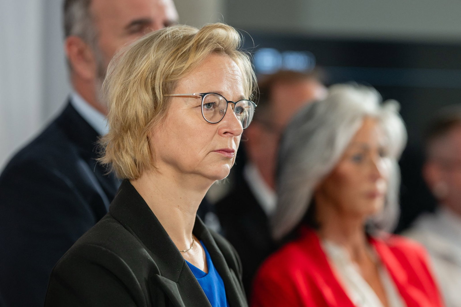 Nach Angaben von Katja Wolf tritt der geschäftsführende Landesvorstand zurück.