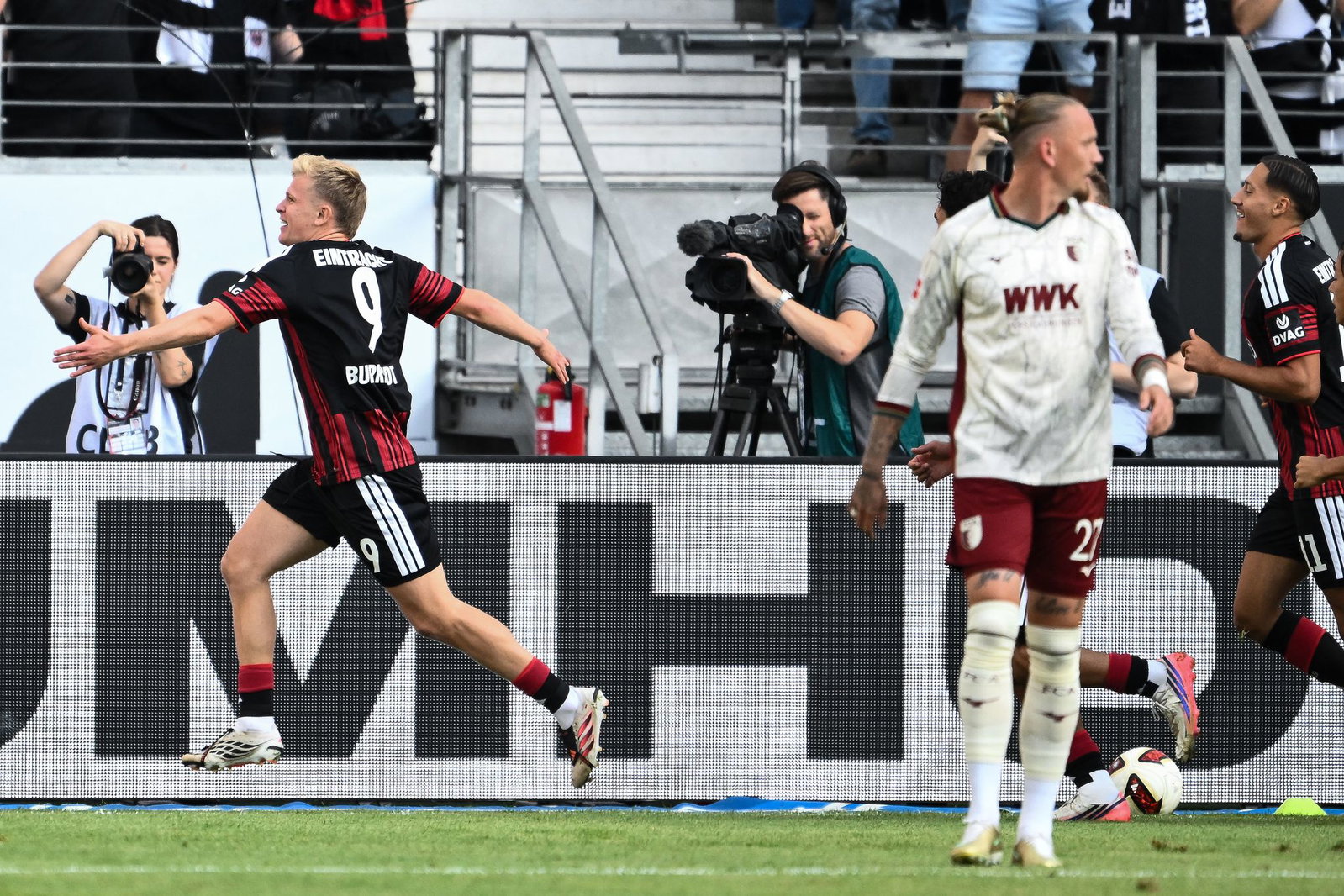 Jonathan Burkardt traf für Eintracht Frankfurt zur frühen Führung.