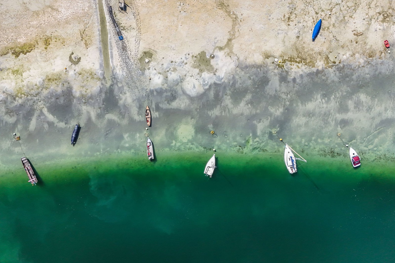 Die Trockenheit sorgt für niedrige Wasserstände am Bodensee. (Archivbild) 
