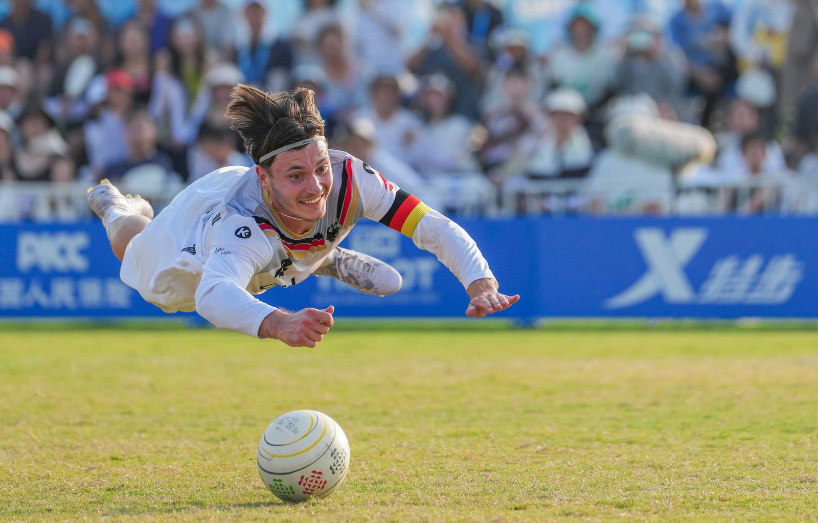Johannes Jungclaussen gewann mit den deutschen Faustballern Silber bei den World Games 2025 in Chengdu. (Archivbild)