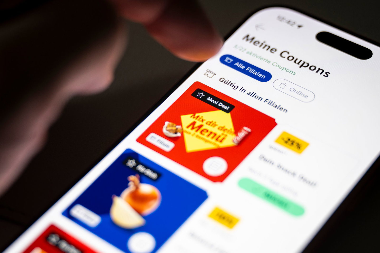Lidl ködert Kunden in seiner App mit zusätzlichen Rabattaktionen.