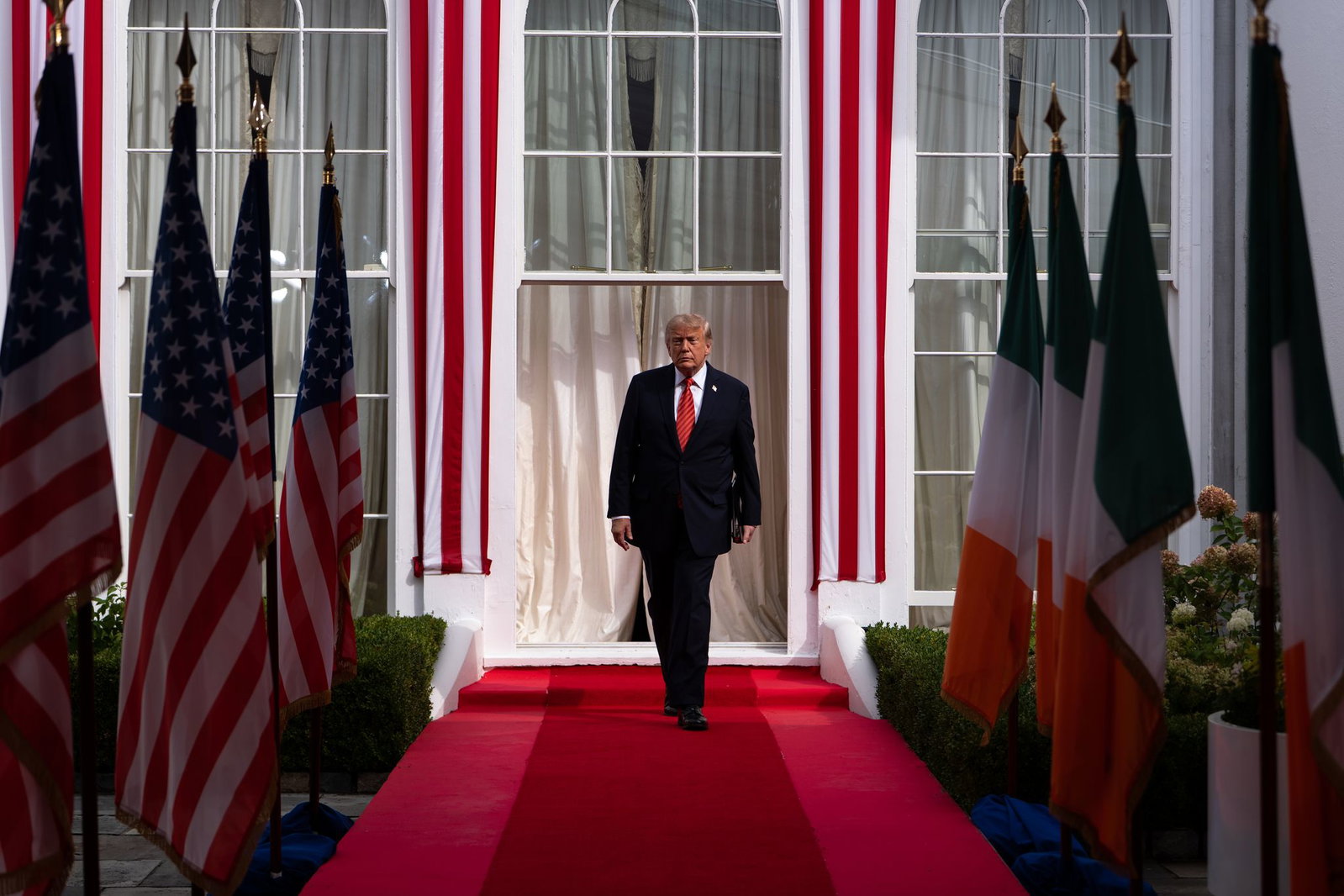US-Präsident Donald Trump sorgte in Irland für Aufregung.