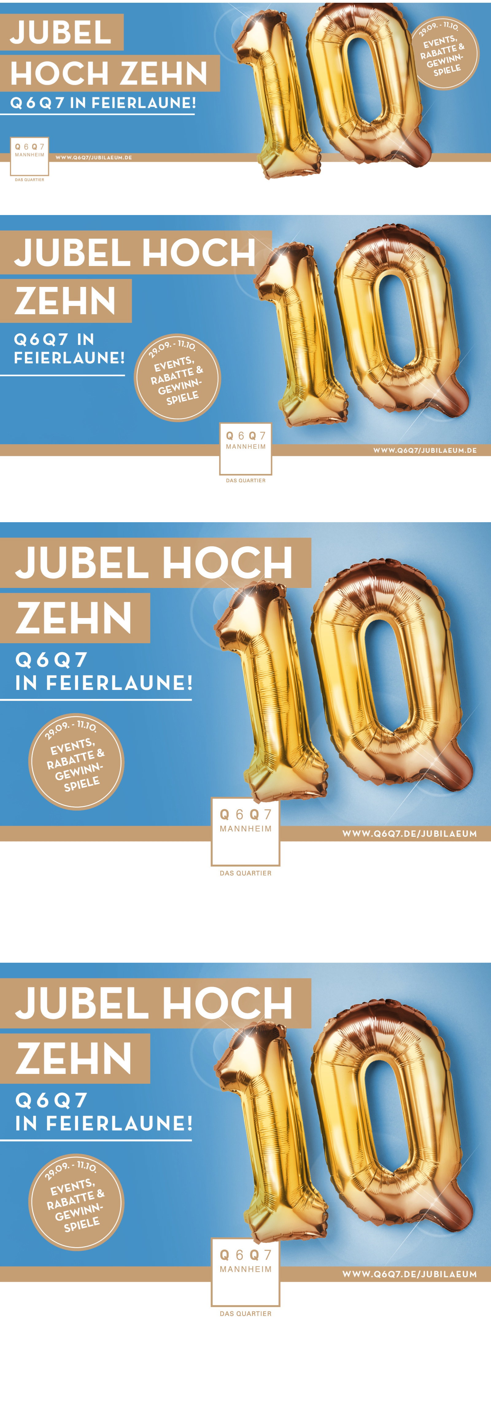 Wir feiern 10 Jahre Q6 Q7 in Mannheim